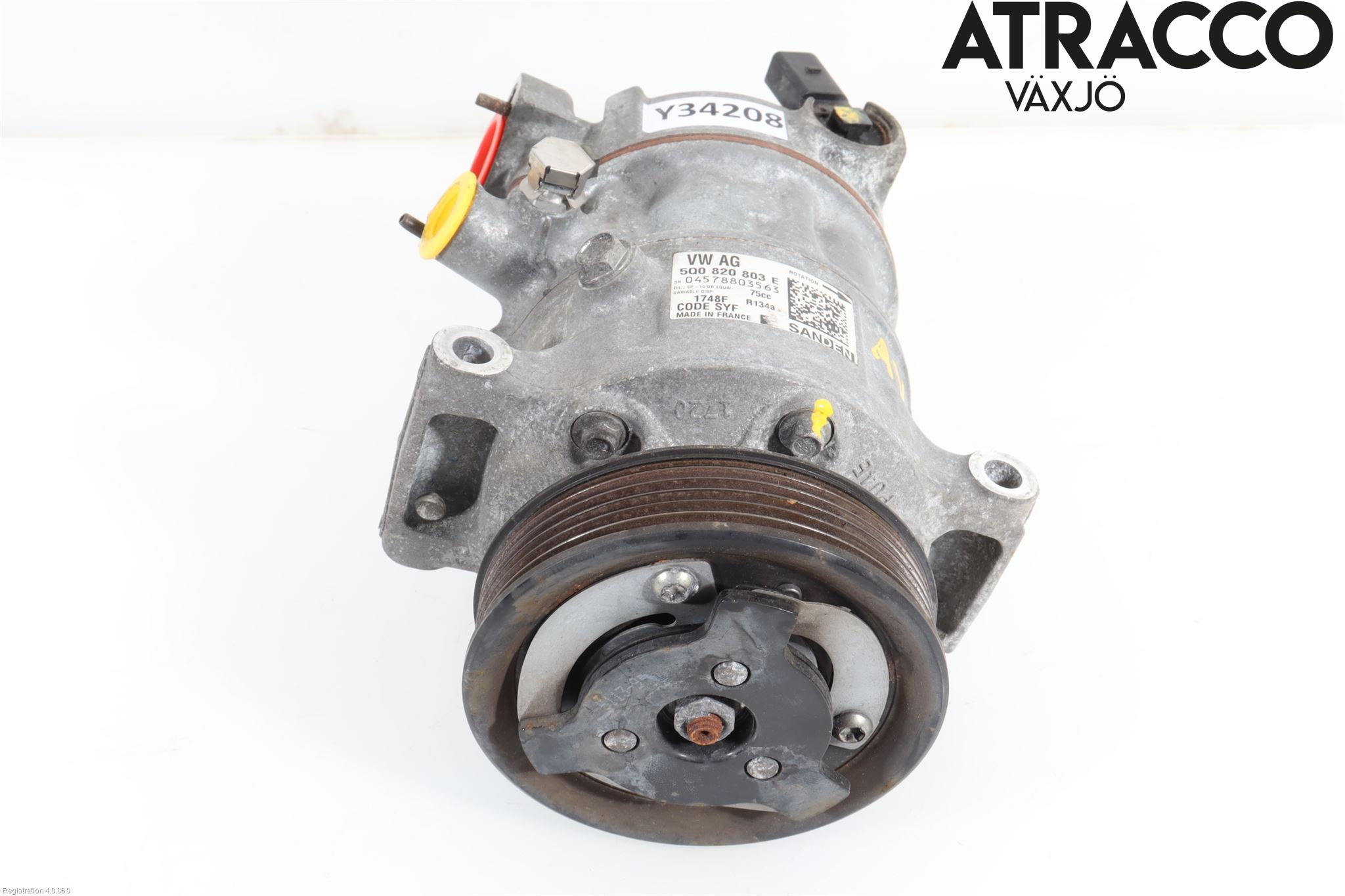 Volkswagen VW GOLF / E-GOLF VII 13-20 Varme Ac Kompressor