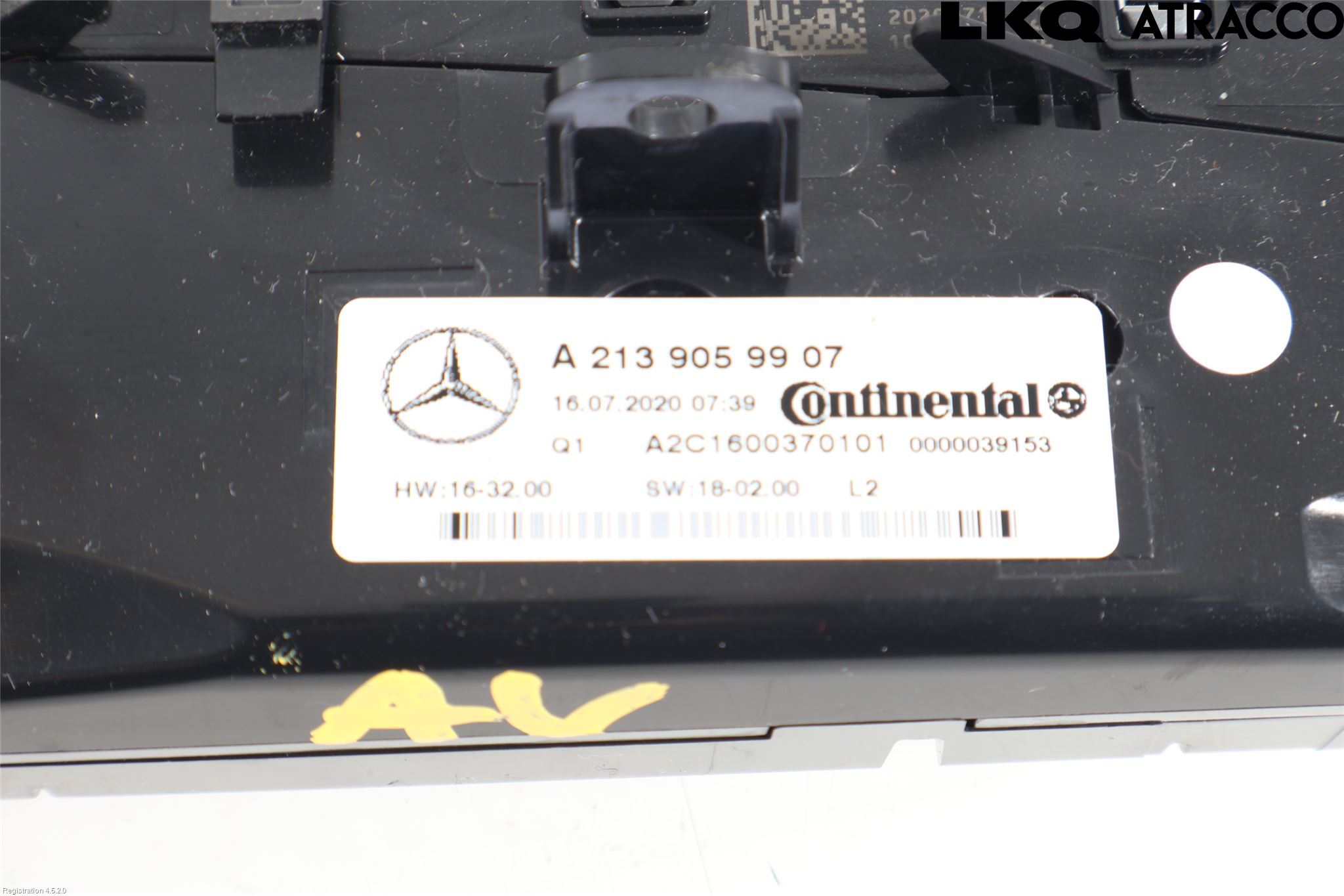 Mercedes-Benz MB E-KLASS (W213) 16-23 Varme Ac Betjening-Display