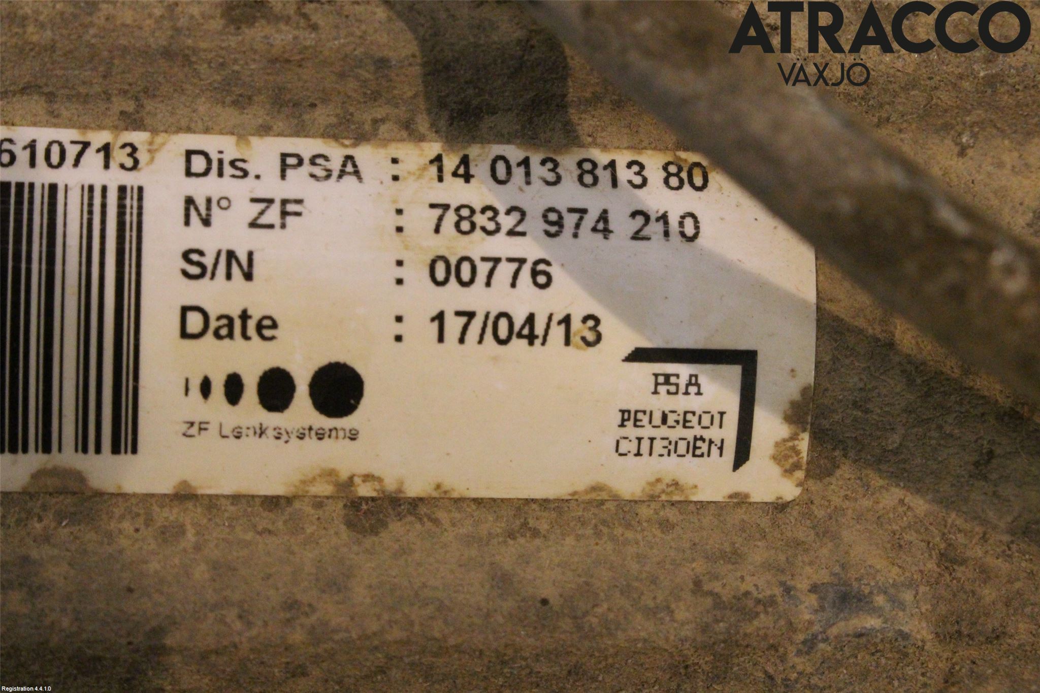 Toyota PROACE I 13-16 Servo Snekke - Tannstang