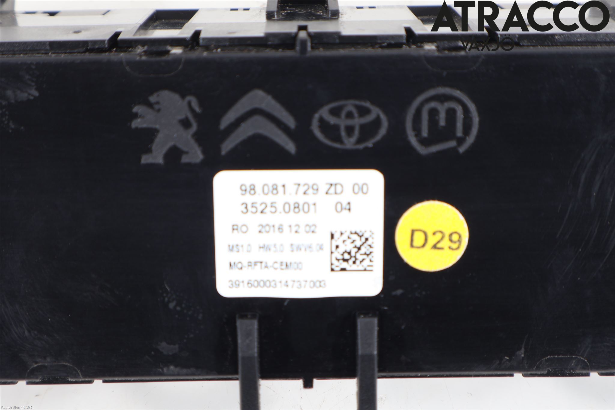 Toyota PROACE II 16- Varme Ac Betjening-Display