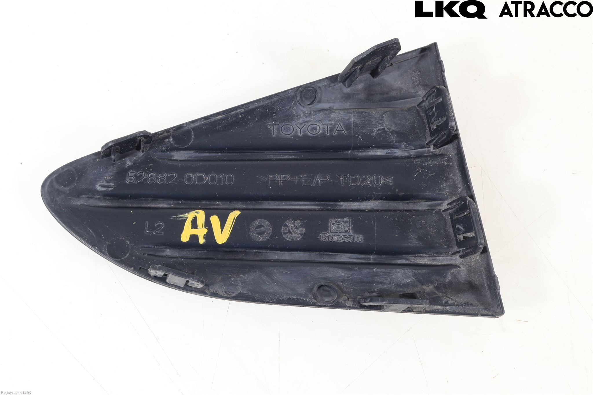 Toyota YARIS XP130 15-20 Støtfanger Bak Hjørne Venstre