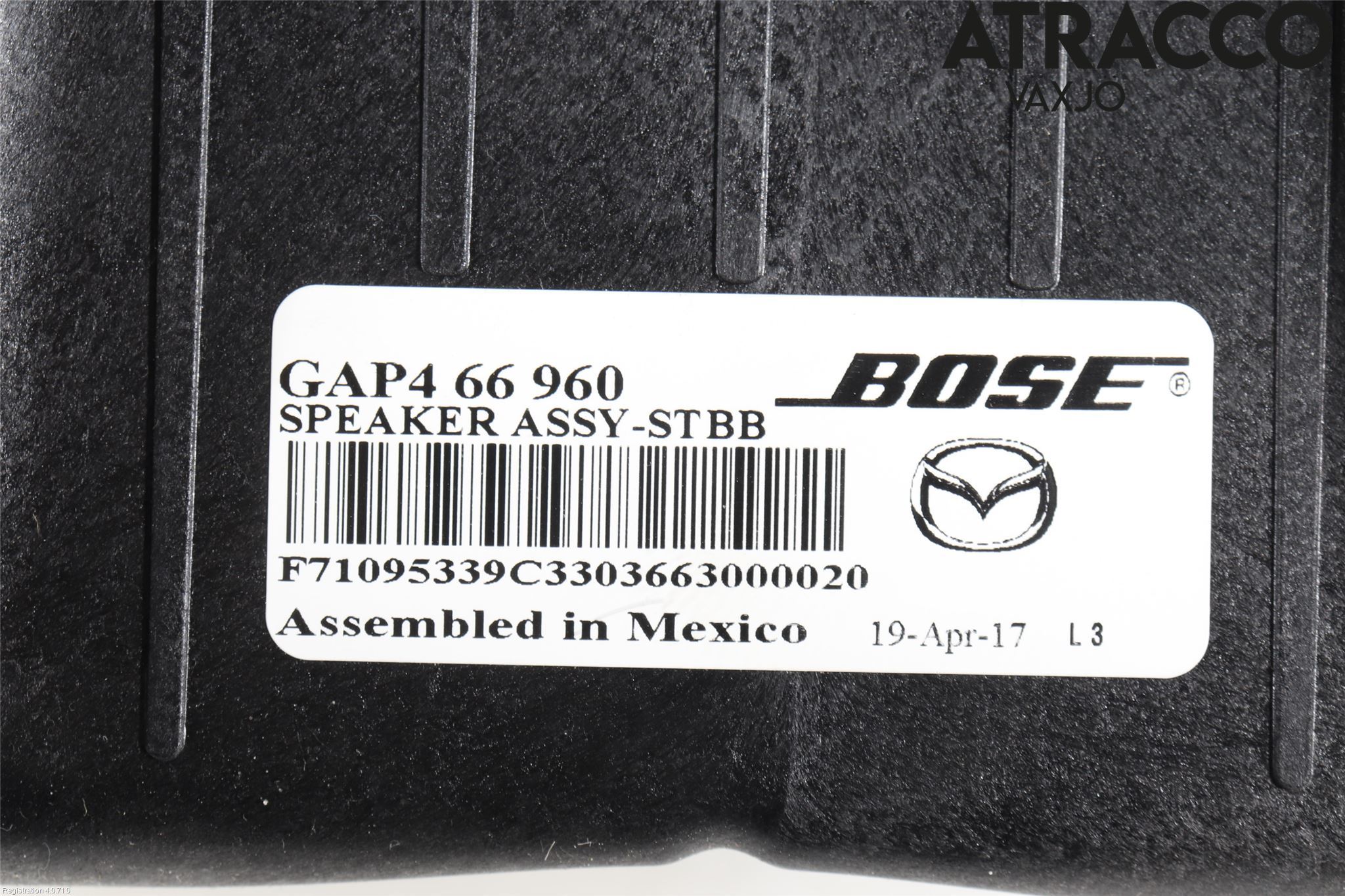 Mazda CX-3 Innr Høyttaler