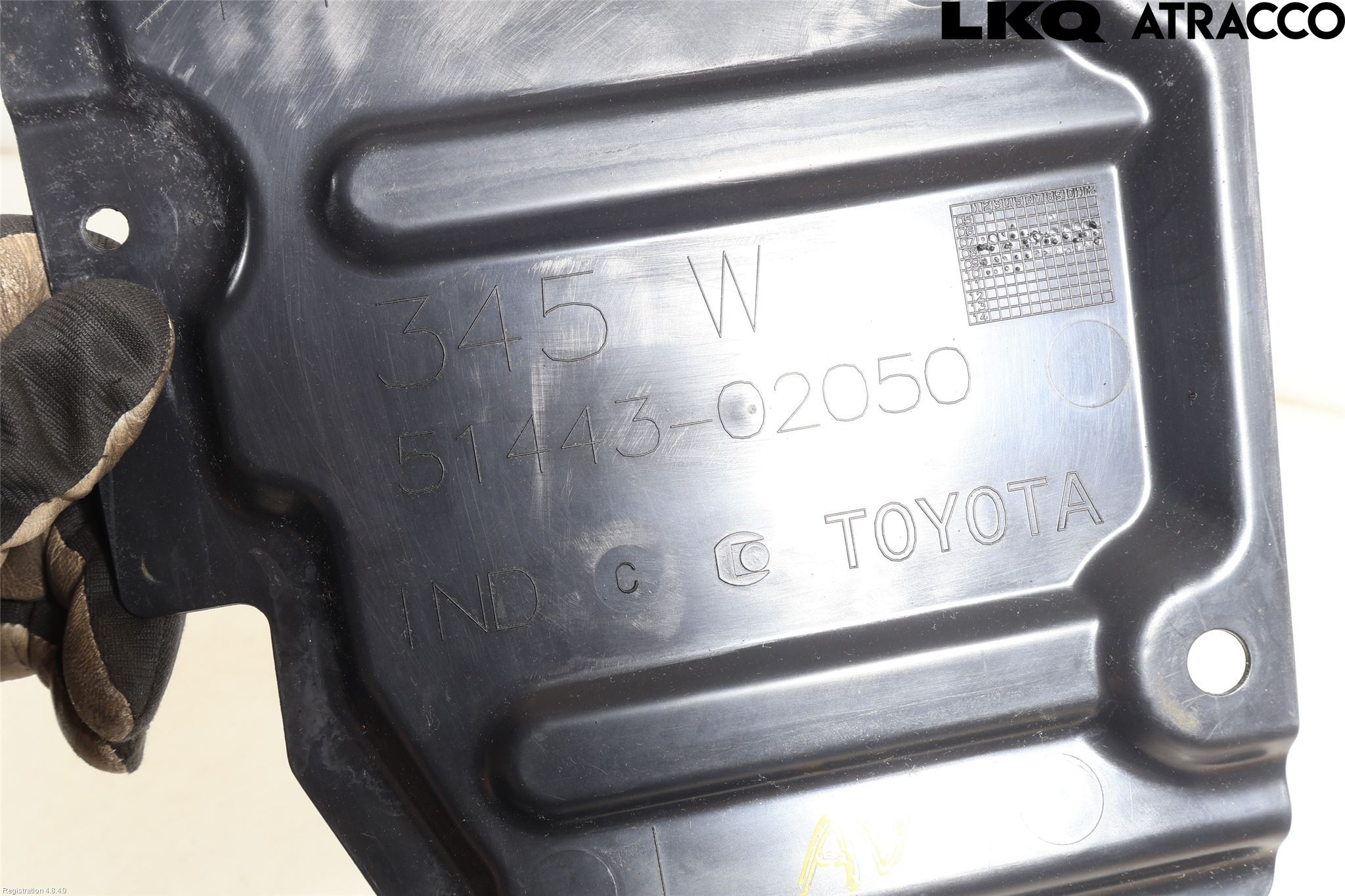 Toyota AVENSIS 09-15 Bunnplate U Motor-Gear-Dørk