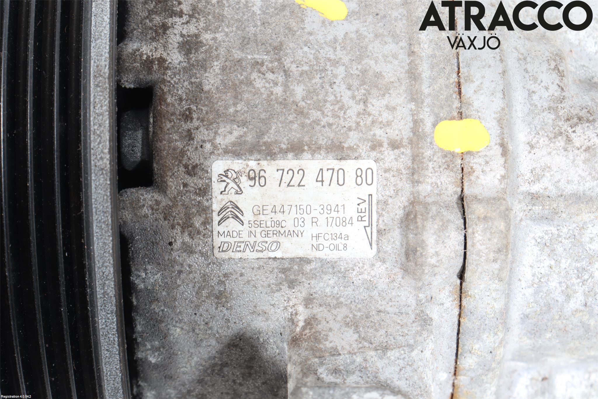 Peugeot 208 12-15 Varme Ac Kompressor