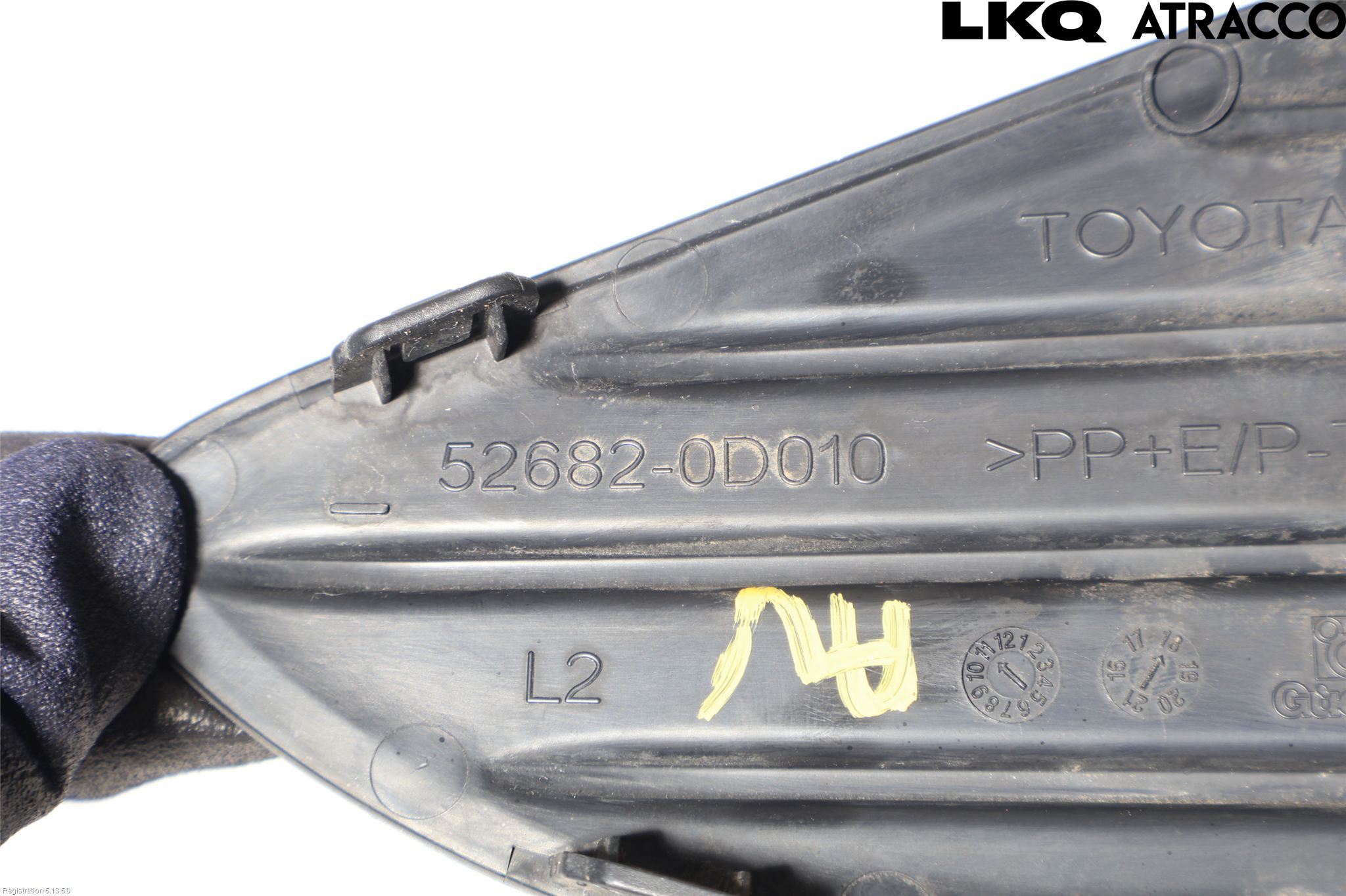 Toyota YARIS XP130 15-20 Støtfanger Bak Hjørne Venstre