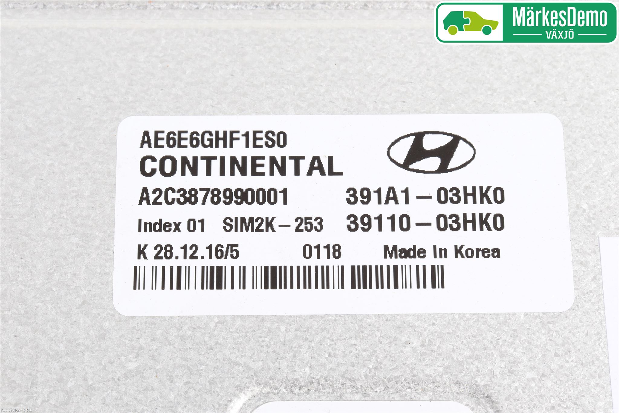 Hyundai IONIQ AE 17-22 Styreenhet Innsprøytning