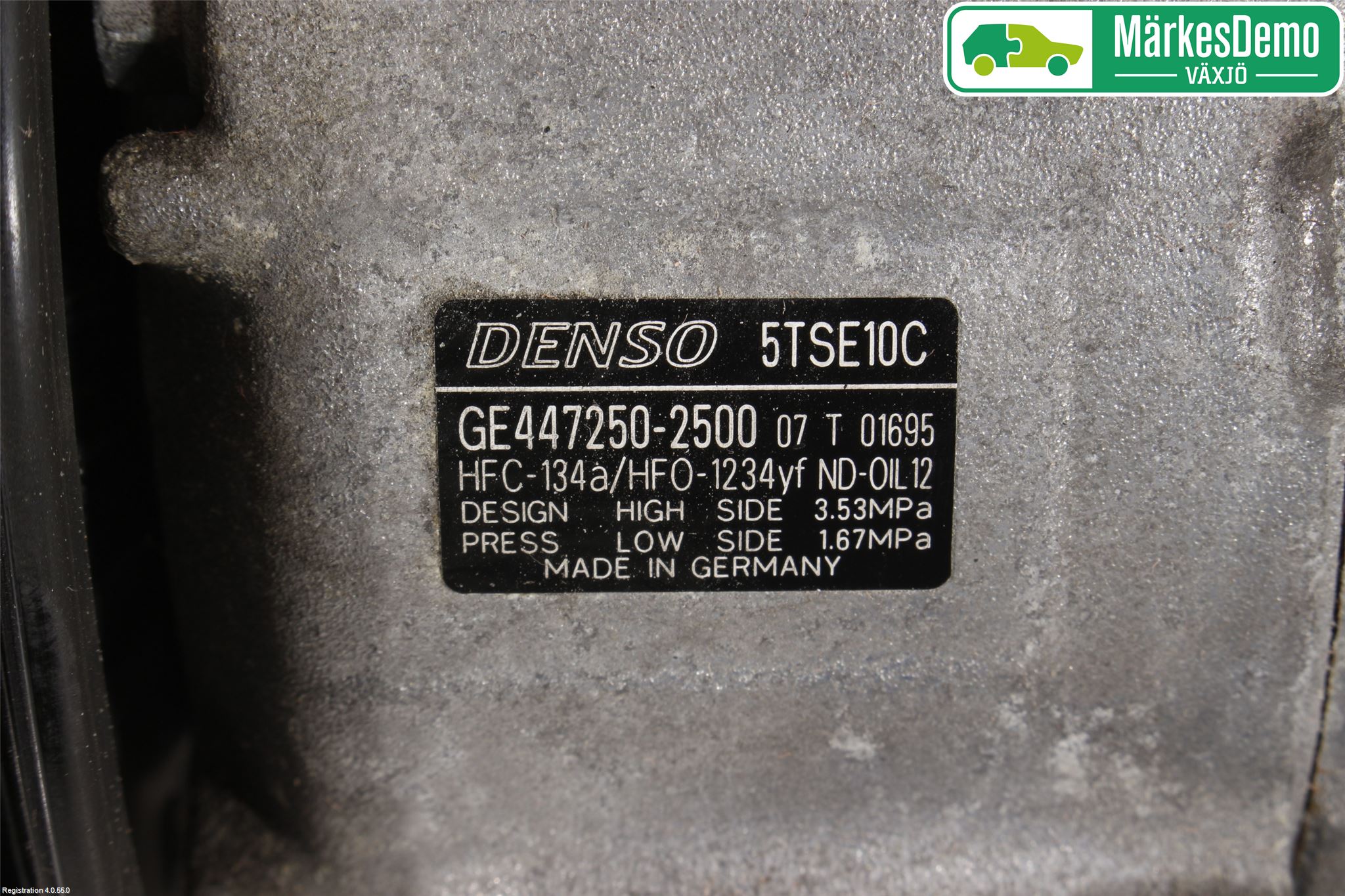 Toyota YARIS XP130 15-20 Varme Ac Kompressor