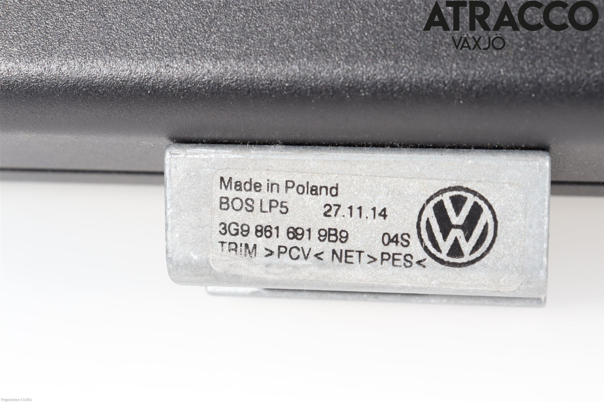 Volkswagen VW PASSAT 15-19 Innr Lastenett