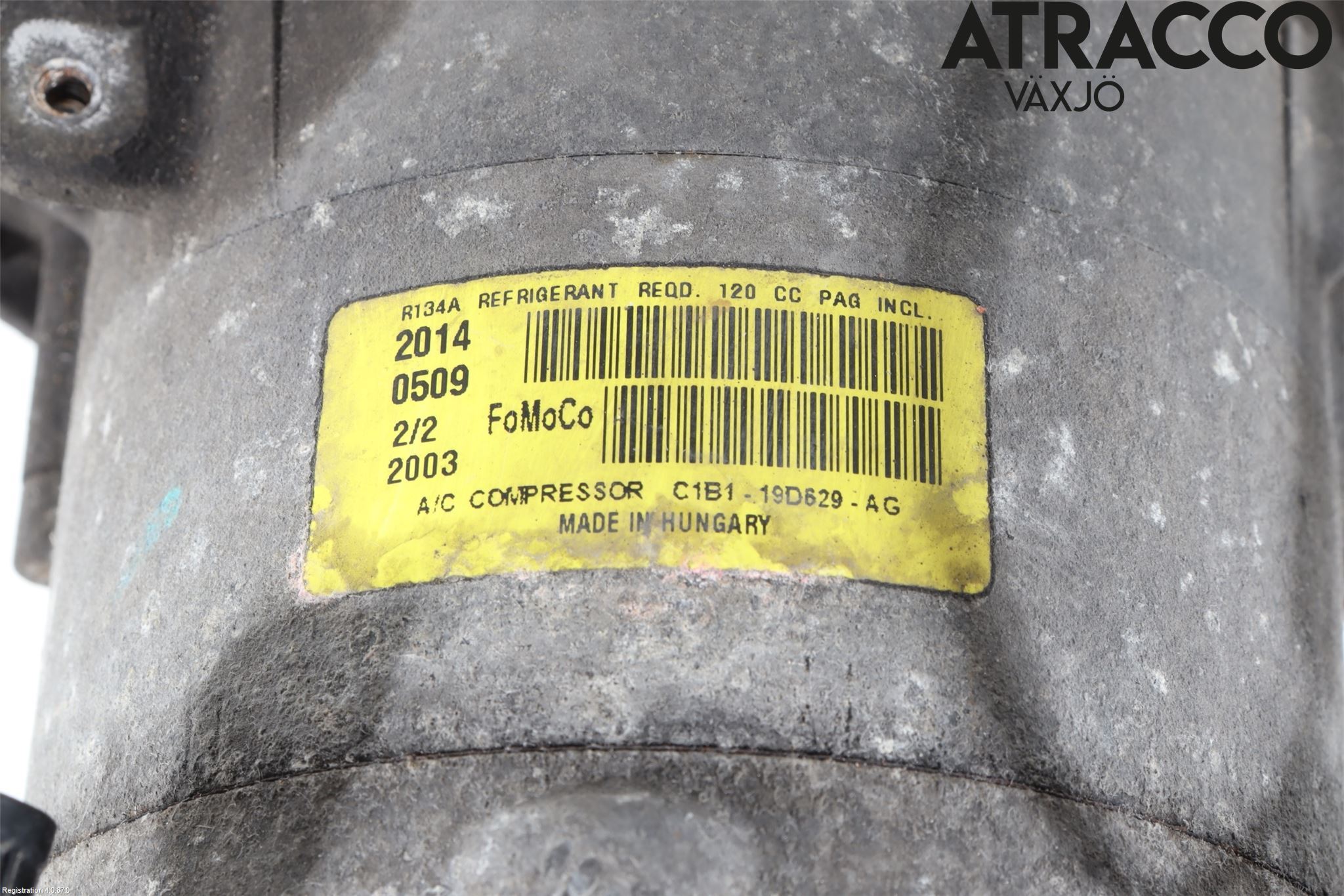 Ford FIESTA 13-17 Varme Ac Kompressor