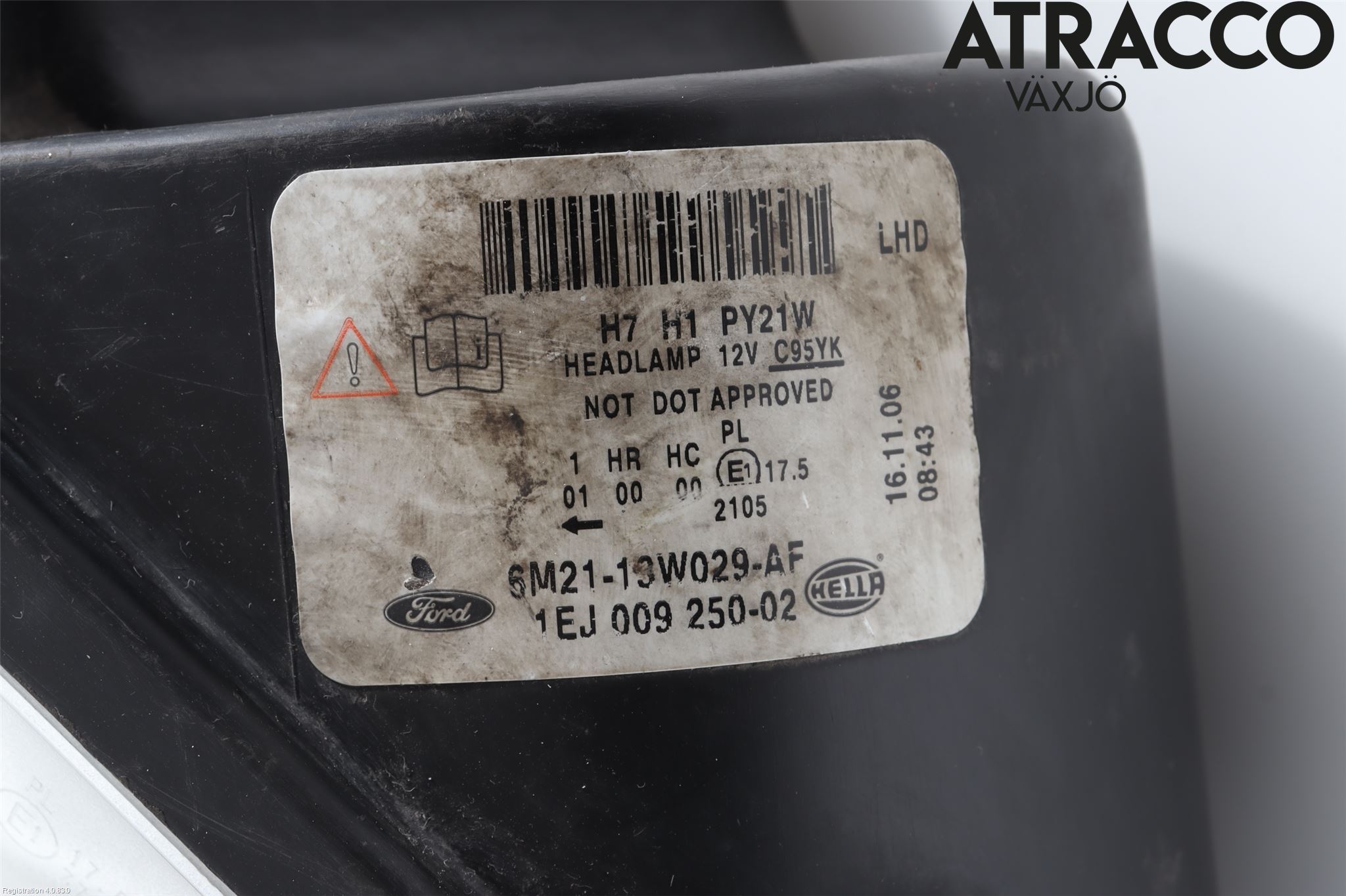 Ford S-MAX 06-15 Frontlykt Høyre