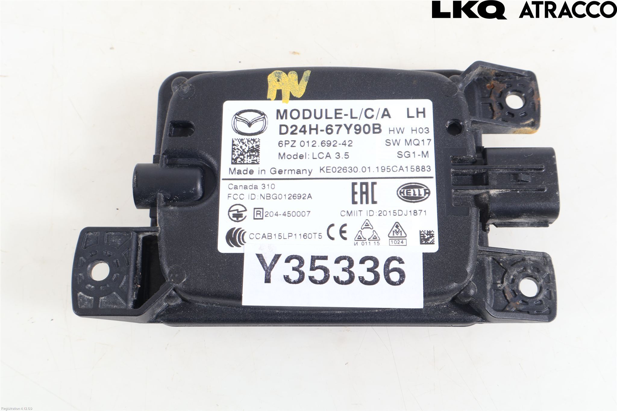 Mazda CX-3 Sensor Kollisjonsbeskyttelse
