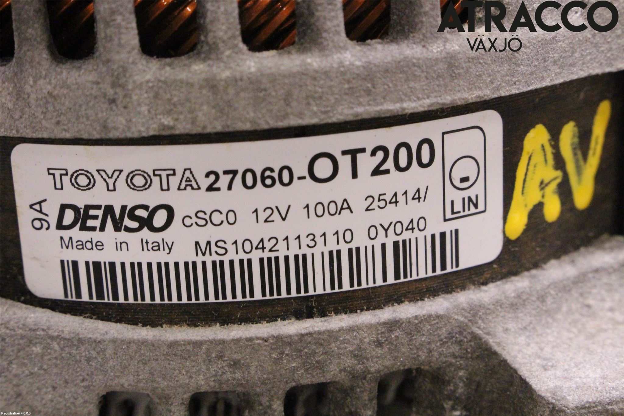 Toyota AURIS 13-19 Dynamo