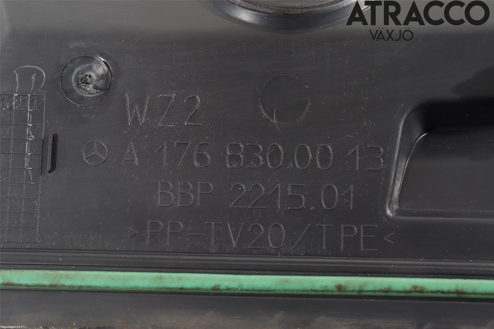 Mercedes-Benz MB A-KLASS (W176) 13-18 Visker Deksel-Grill-Under Frr