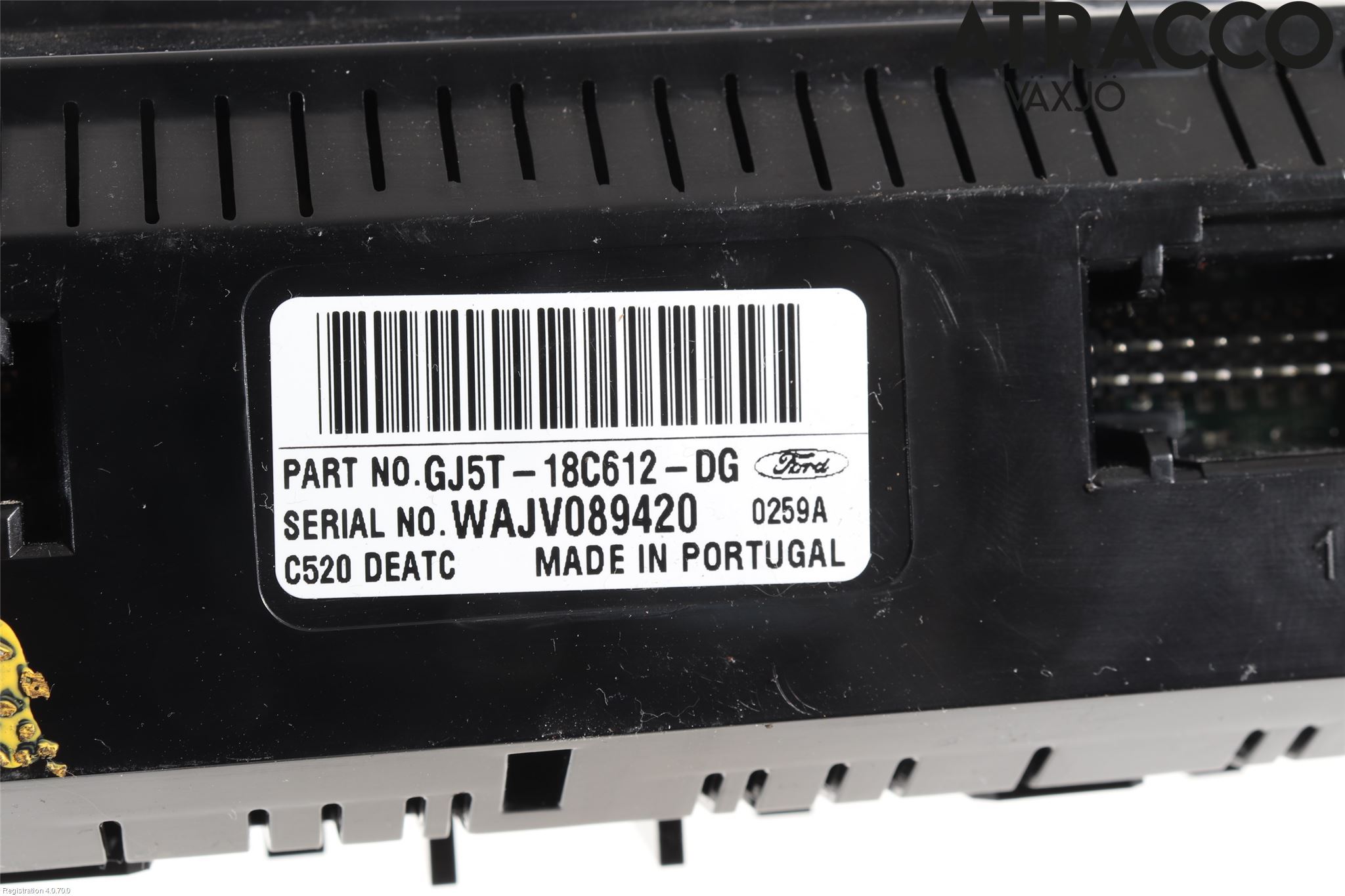 Ford KUGA 17-19 Varme Ac Betjening-Display