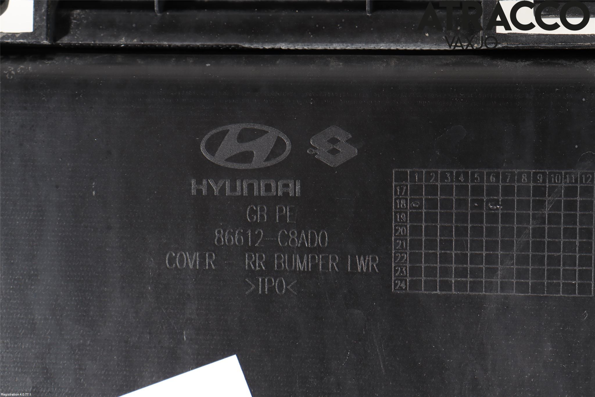 Hyundai i20 GB 15-20 Støtfanger Bak Overtrekk