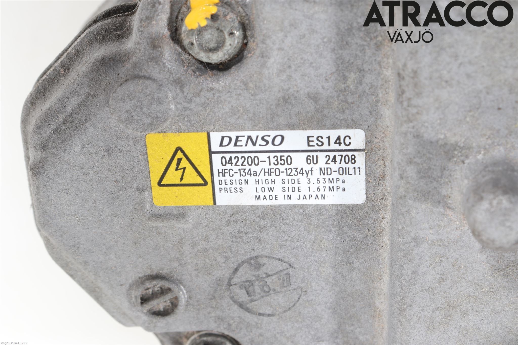Toyota YARIS XP130 15-20 Varme Ac Kompressor