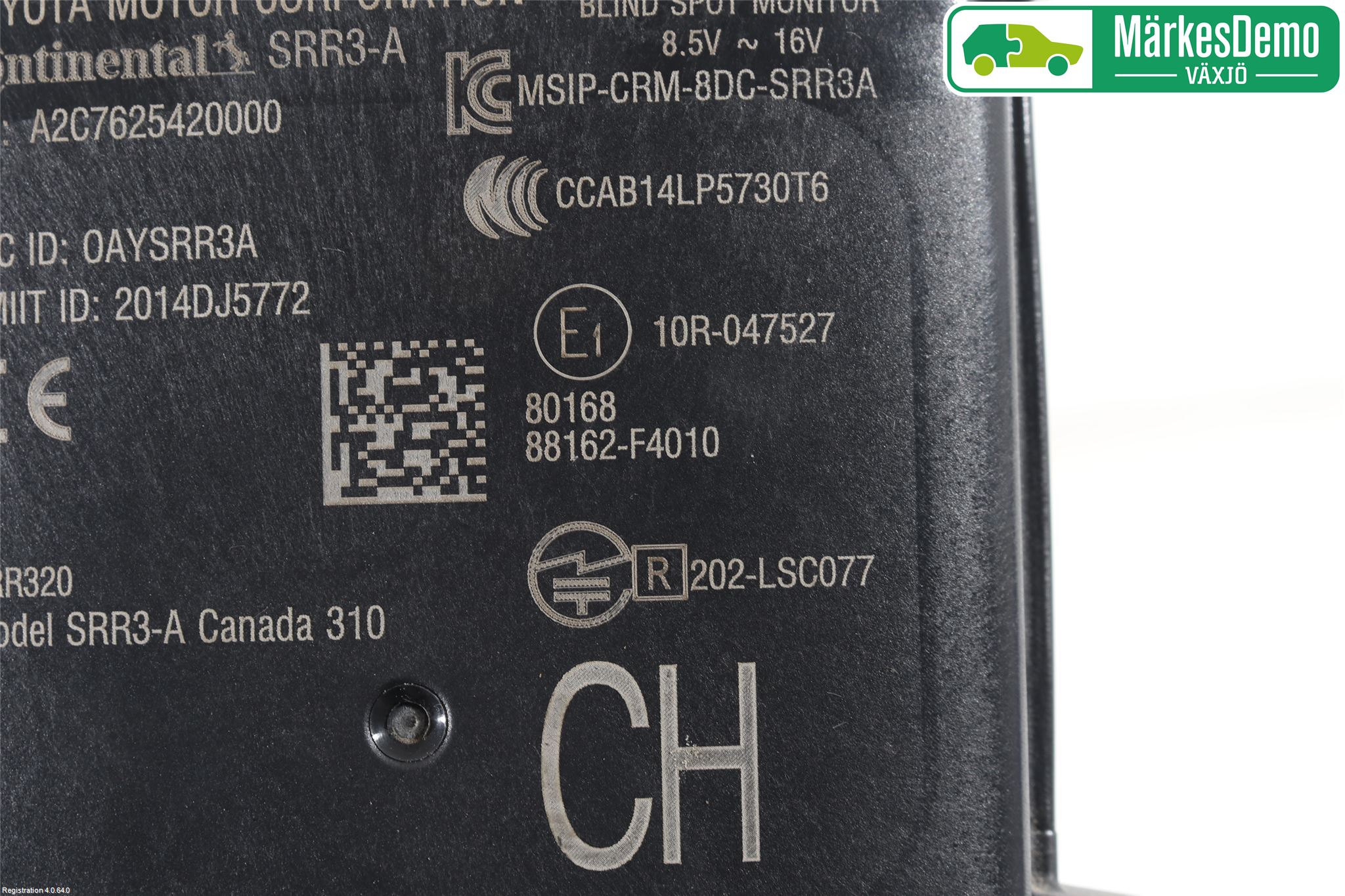 Toyota C-HR 16-23 Sensor Kollisjonsbeskyttelse