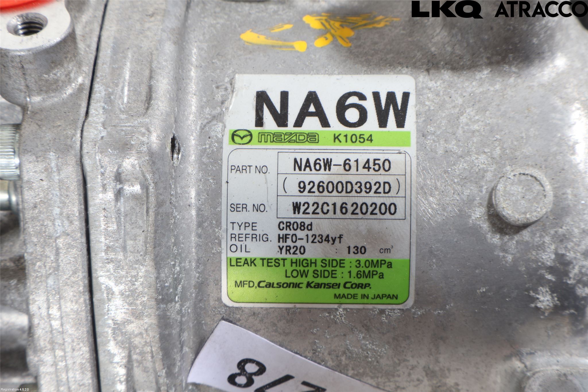 Mazda MX-5 IV (ND/ND2/ND3) MIATA 15- Varme Ac Kompressor