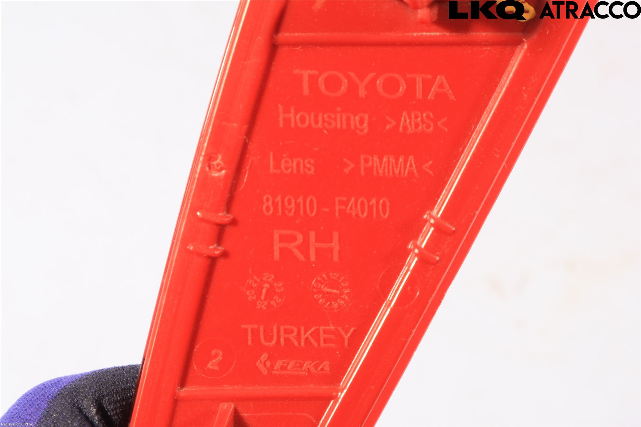 Toyota YARIS XP21 20- Refleks Bak