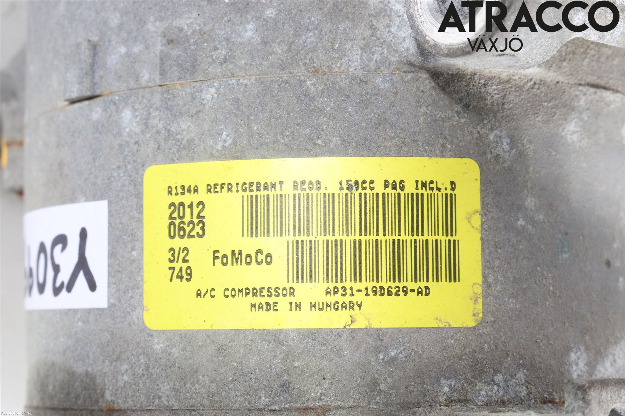 Ford FIESTA 09-12 Varme Ac Kompressor