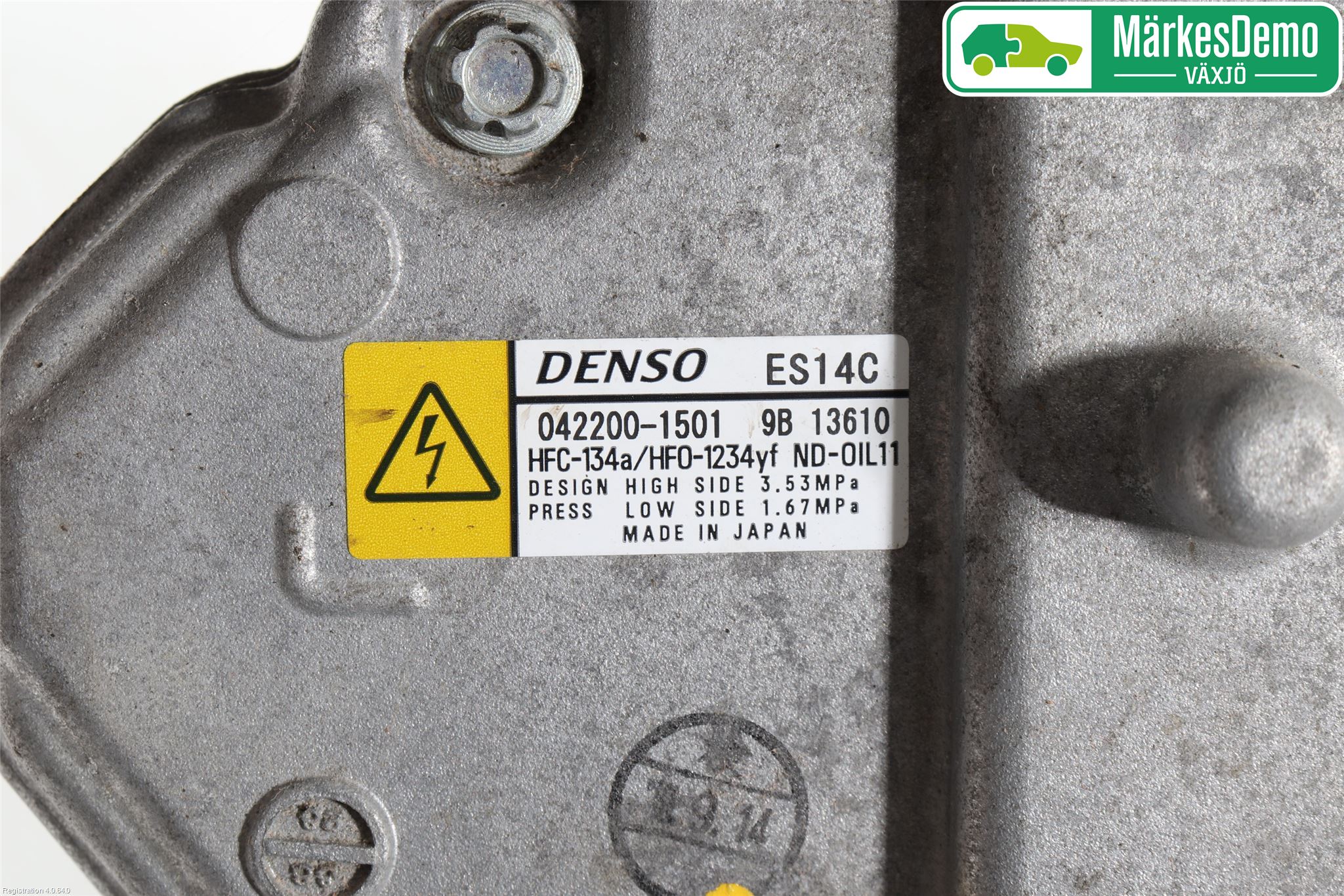 Toyota YARIS XP130 15-20 Varme Ac Kompressor