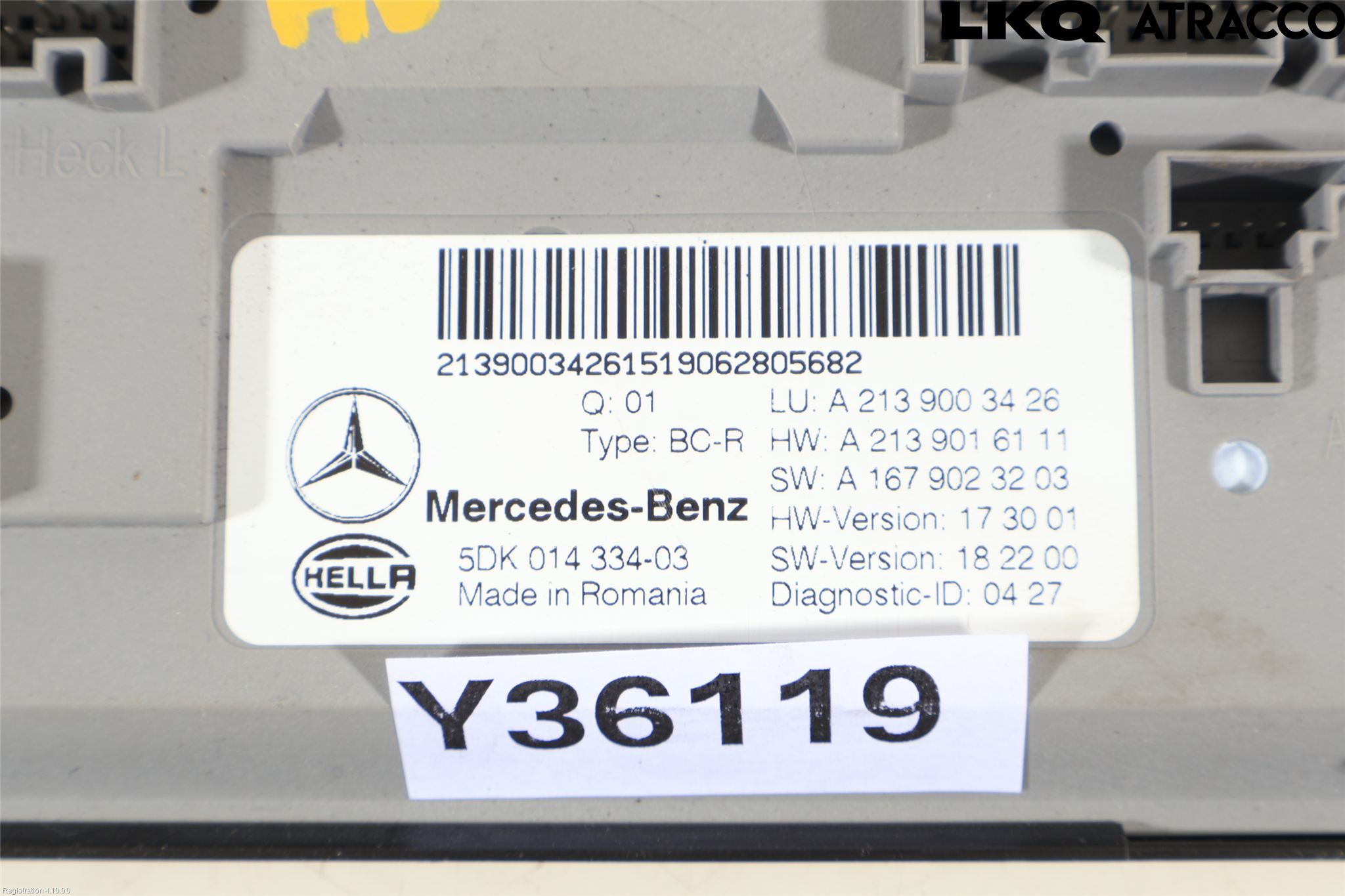 Mercedes-Benz MB E-KLASS (W213) 16-23 Styreenhet Øvrig