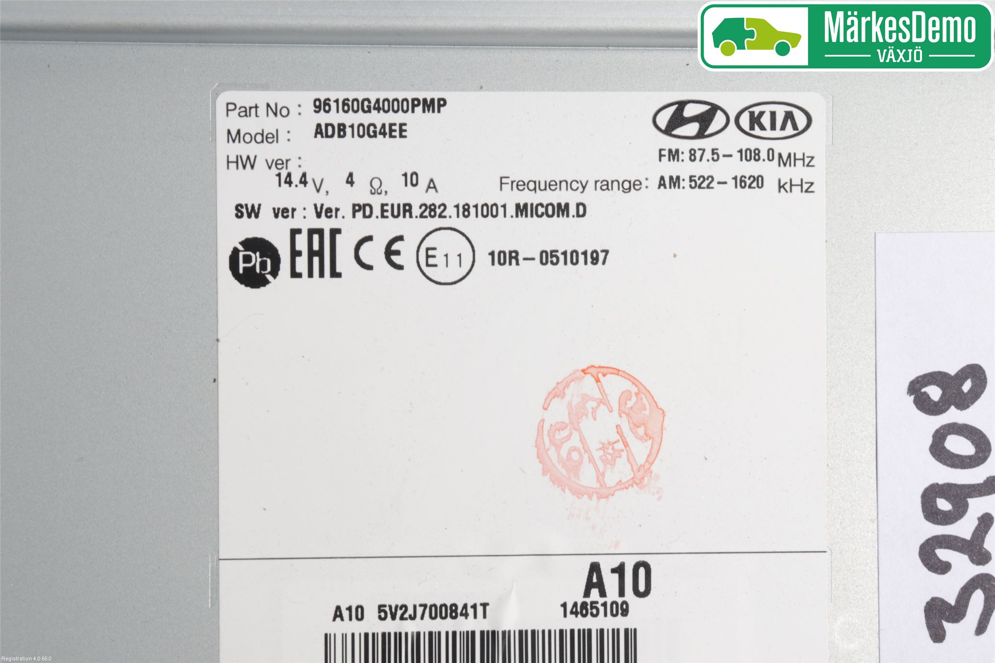 Hyundai i30 PD 17- Stereo Radio Med Cd