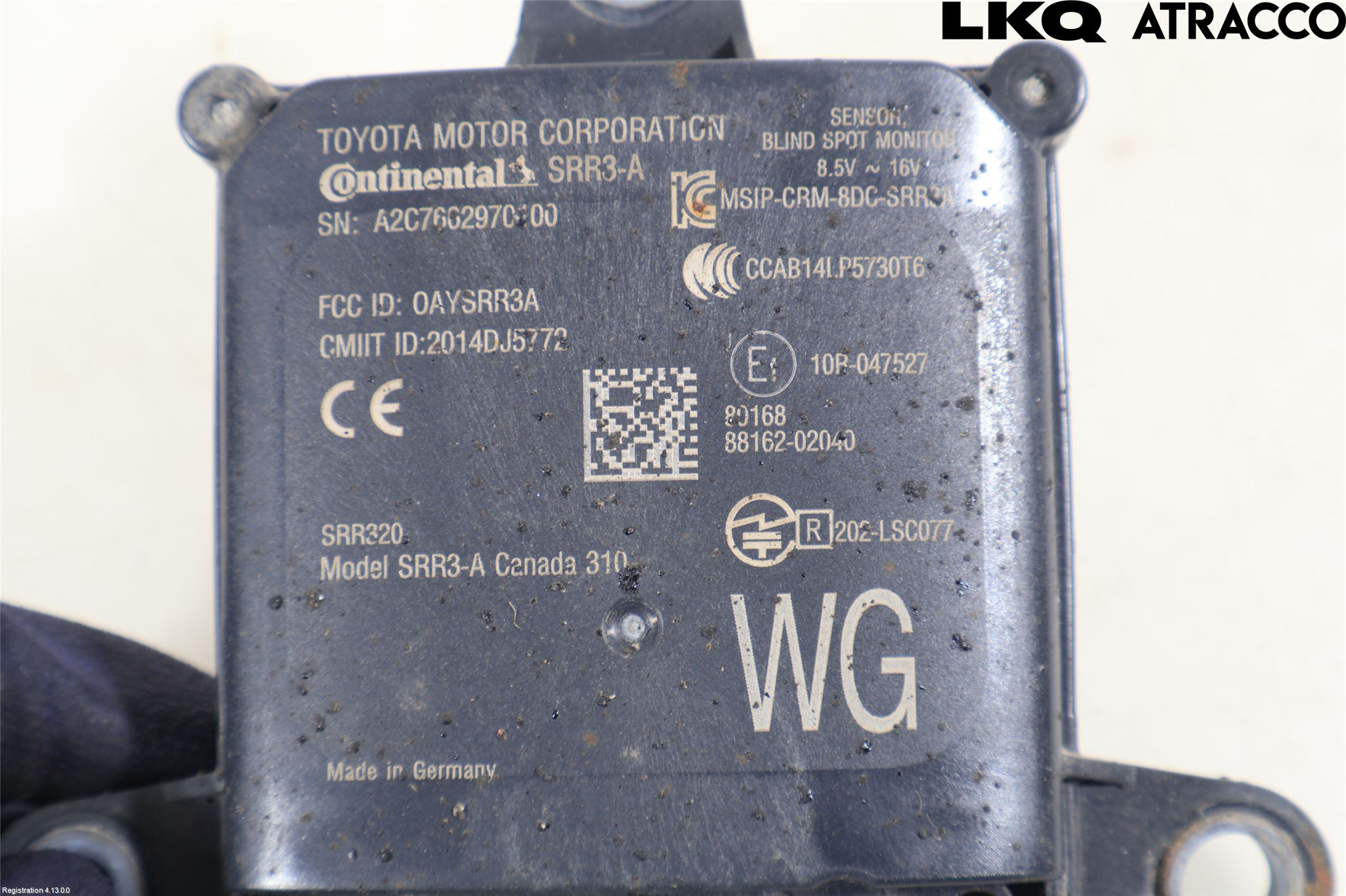 Toyota COROLLA 19- Sensor Kollisjonsbeskyttelse