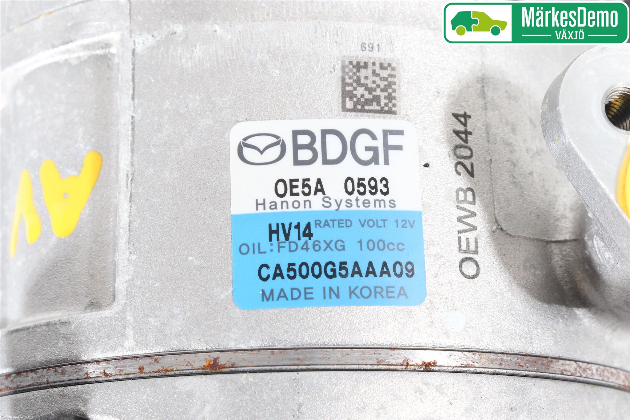 Mazda CX-30 20- Varme Ac Kompressor