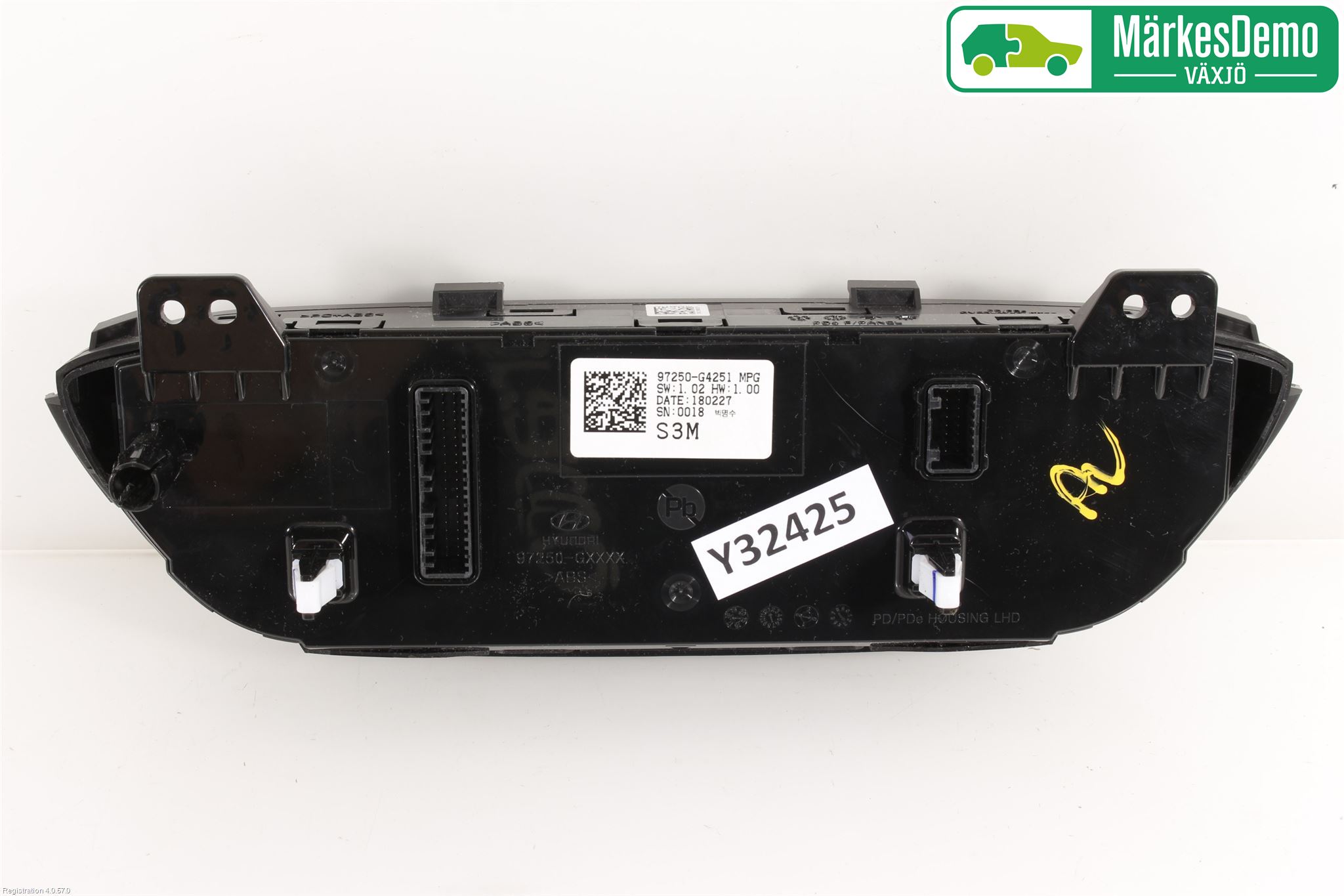 Hyundai i30 PD 17- Varme Ac Betjening-Display
