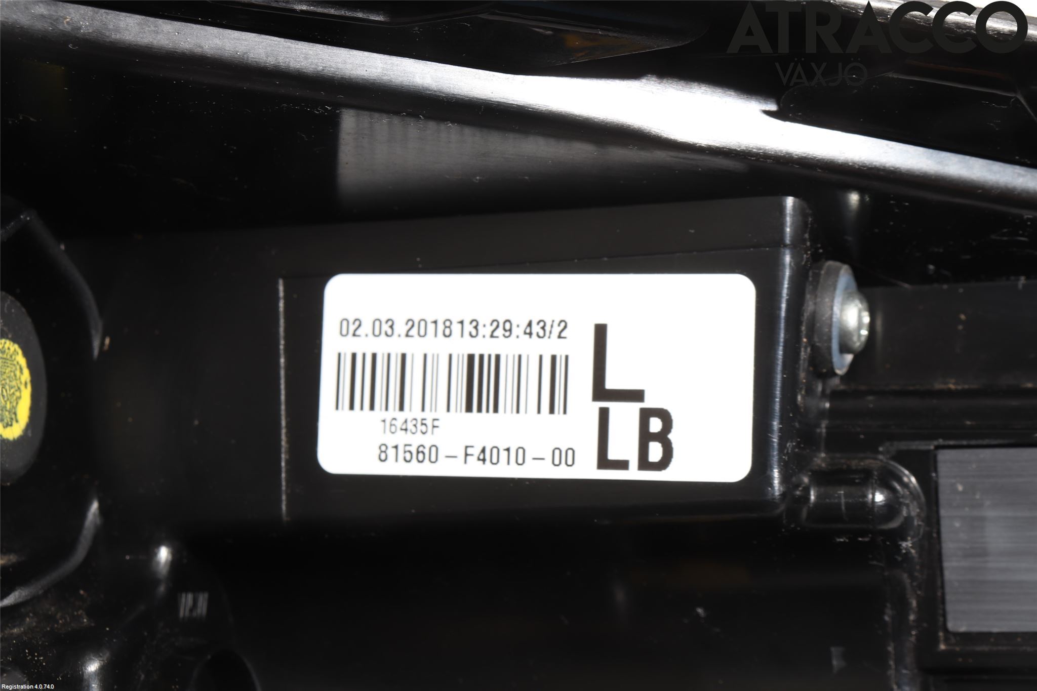 Toyota C-HR 16-23 Baklykt Venstre