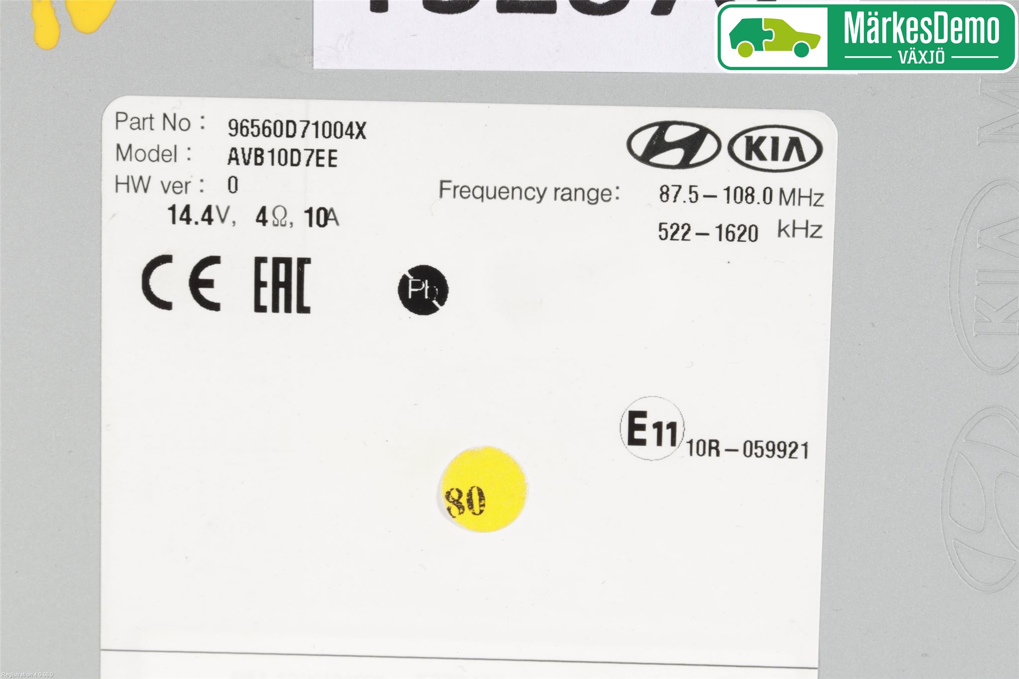 Hyundai TUCSON 05- Stereo Radio Med Cd