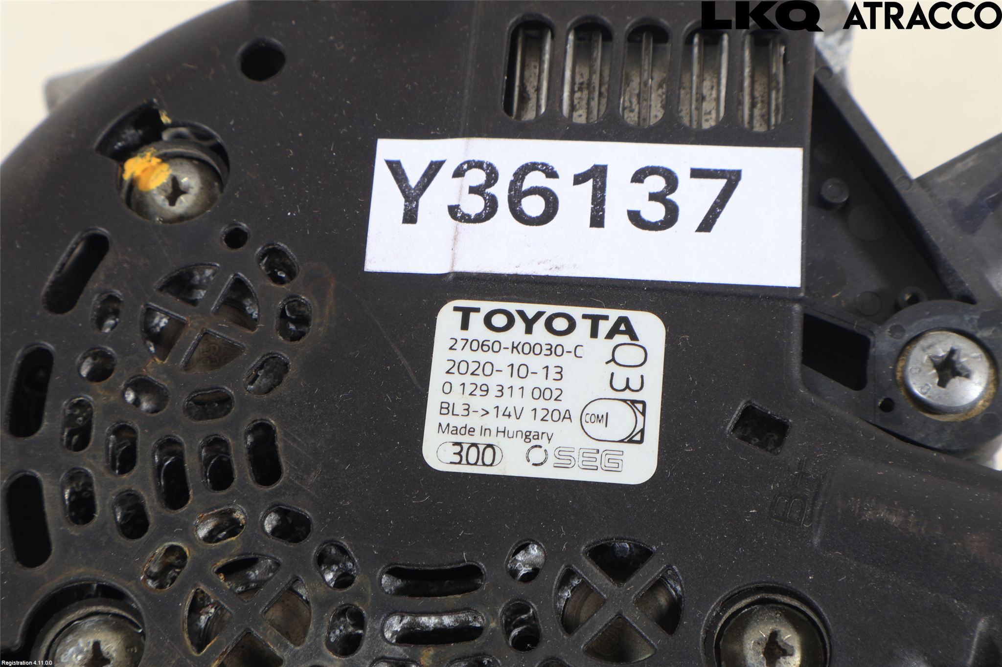 Toyota YARIS XP21 20- Dynamo