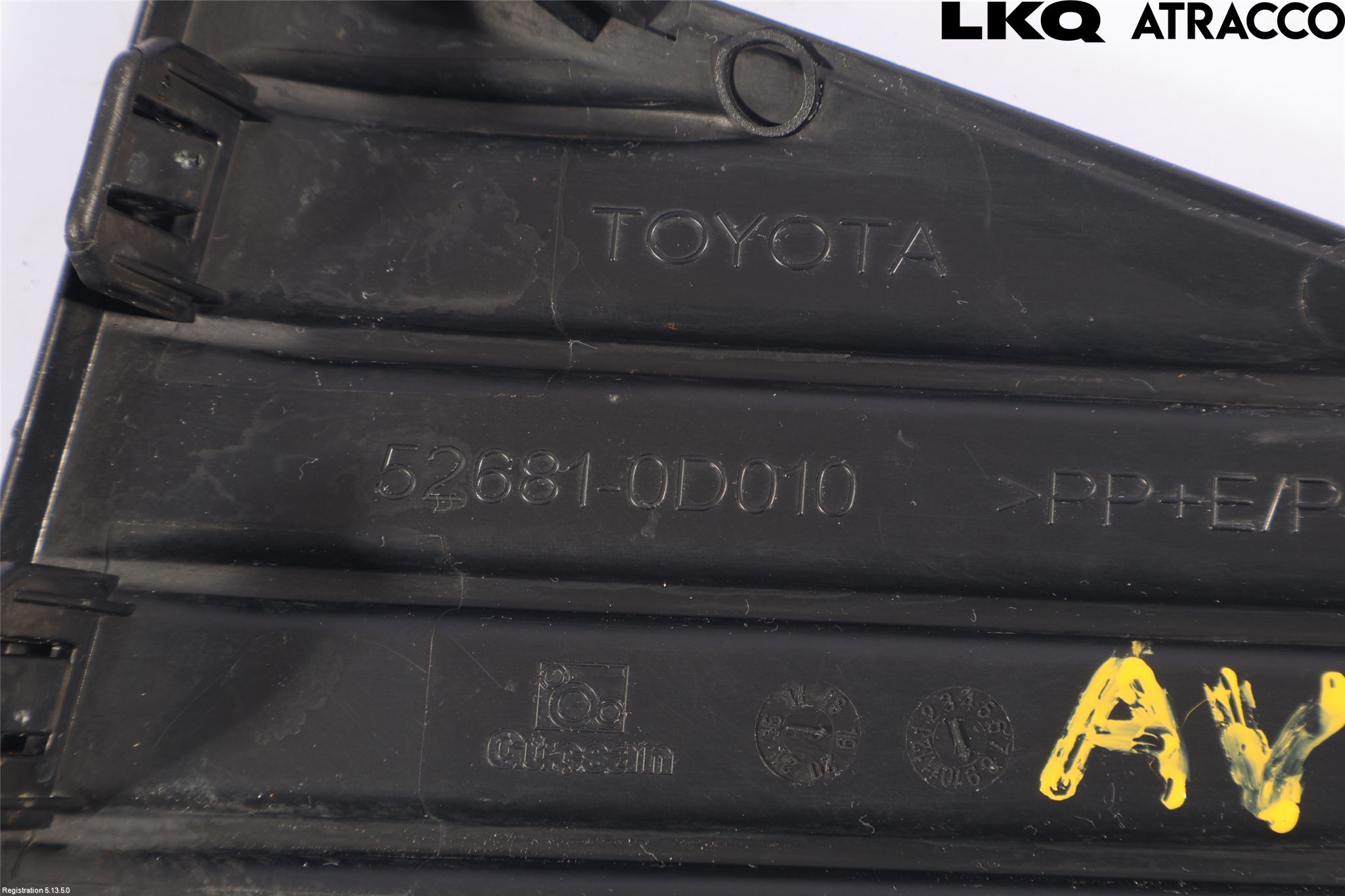 Toyota YARIS XP130 15-20 Støtfanger Bak Hjørne Høyre