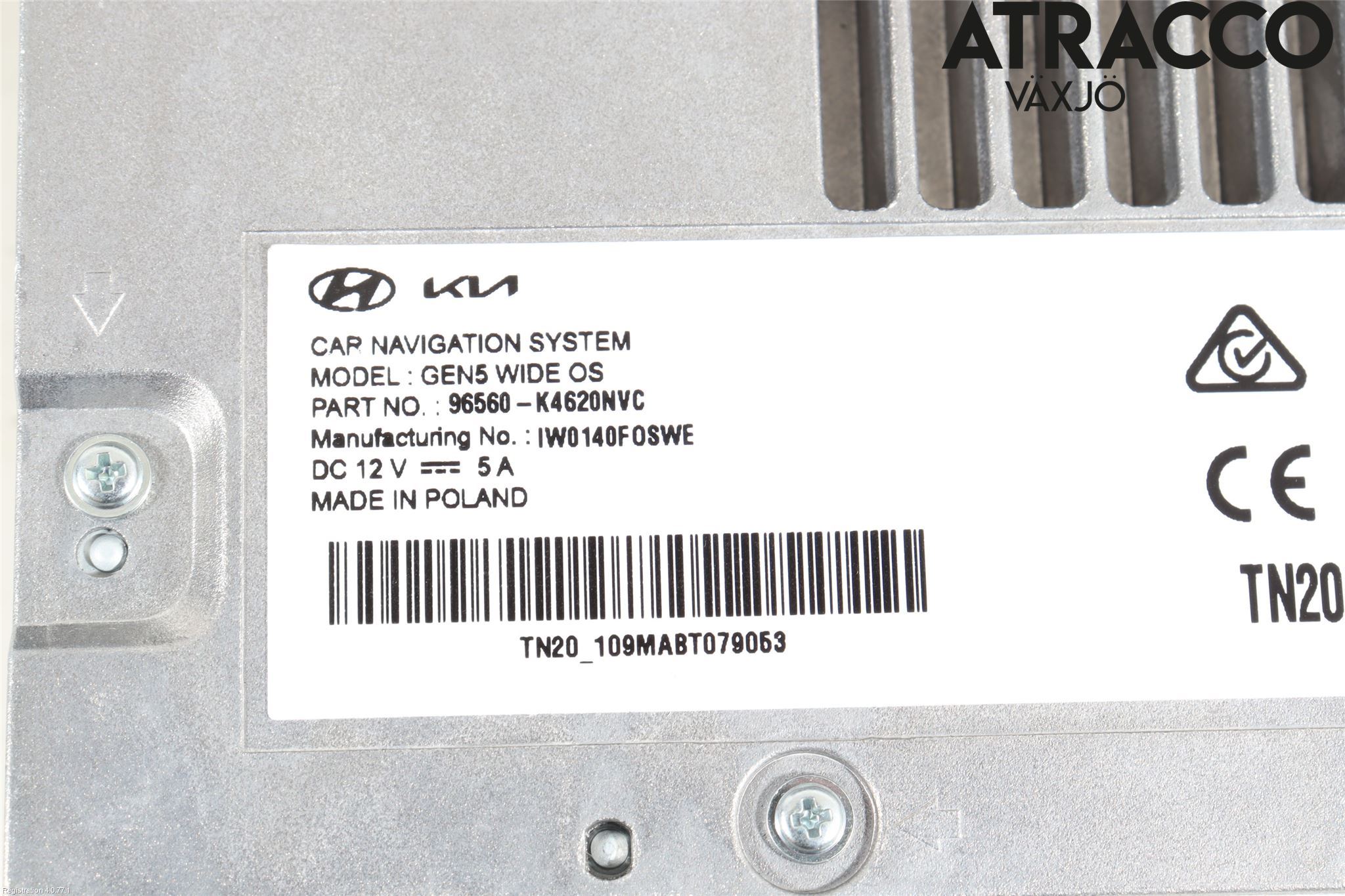 Hyundai KONA/ELECTRIC OS 18-23 Stereo Radio Med Cd