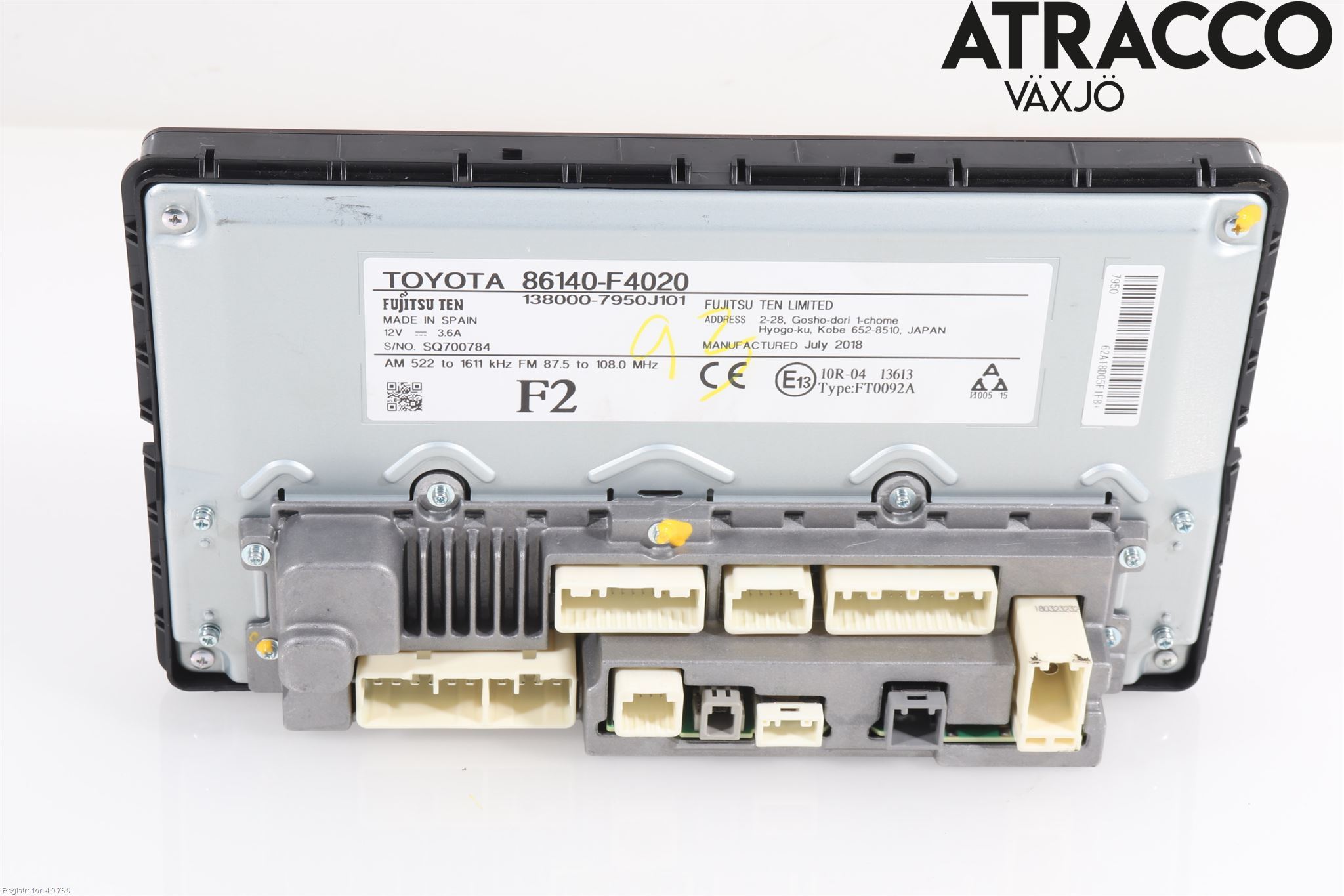 Toyota C-HR 16-23 Stereo Radio Med Cd