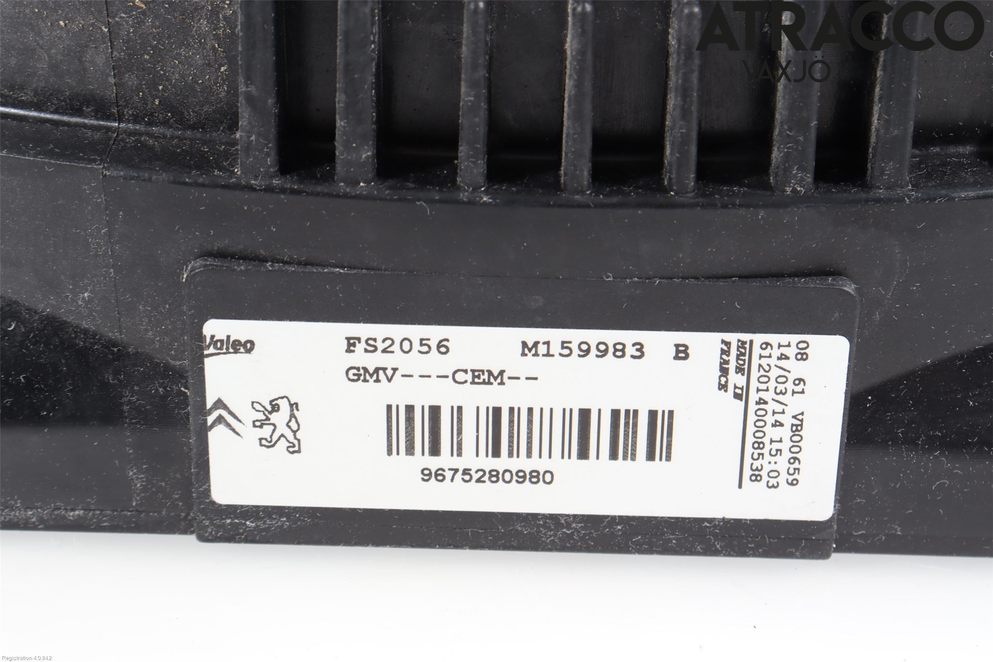 Peugeot 208 12-15 Kjølevifte-Radiator Hus-Kåpe