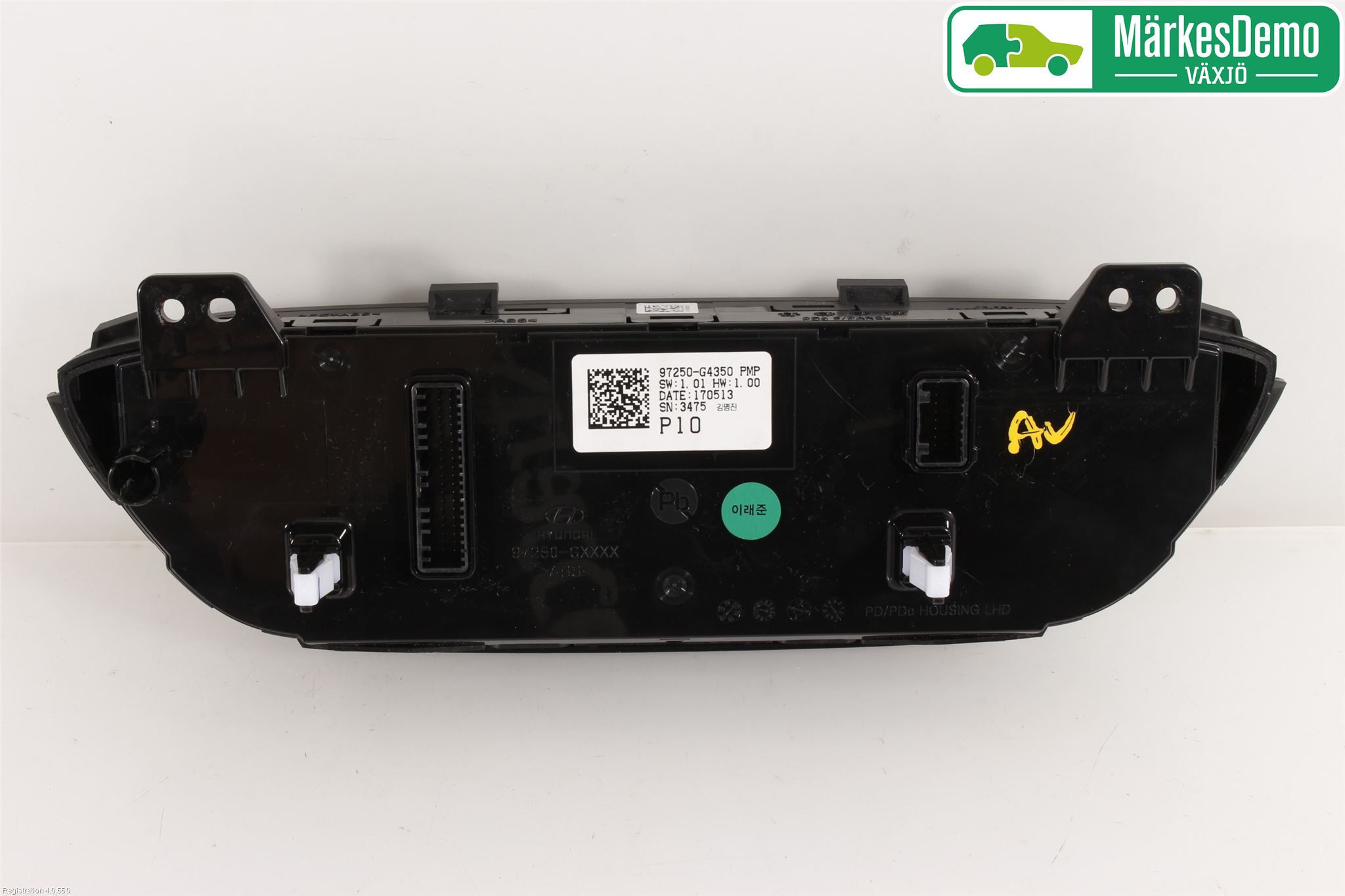 Hyundai i30 PD 17- Varme Ac Betjening-Display