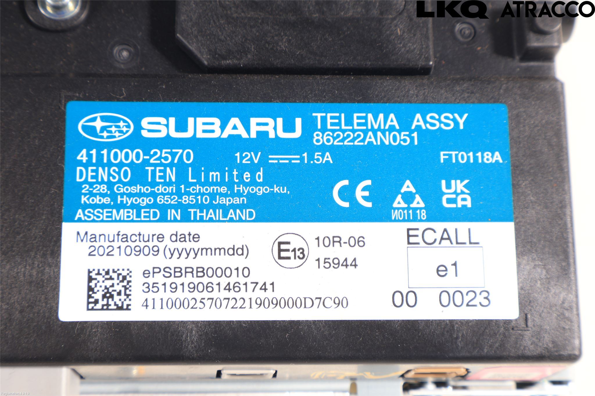 Subaru OUTBACK 21- Stereo Radio Med Cd