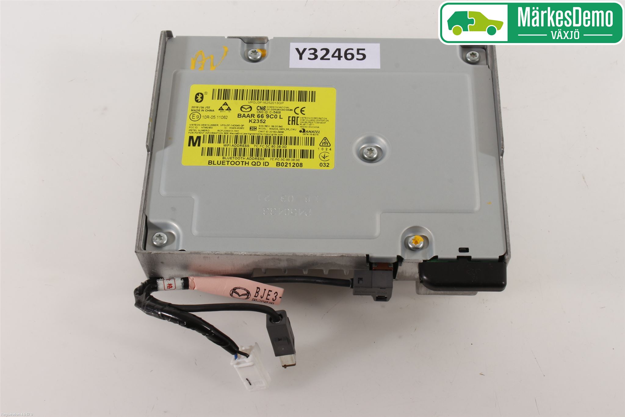 Mazda 3 III 14-19 Stereo Radio Med Cd