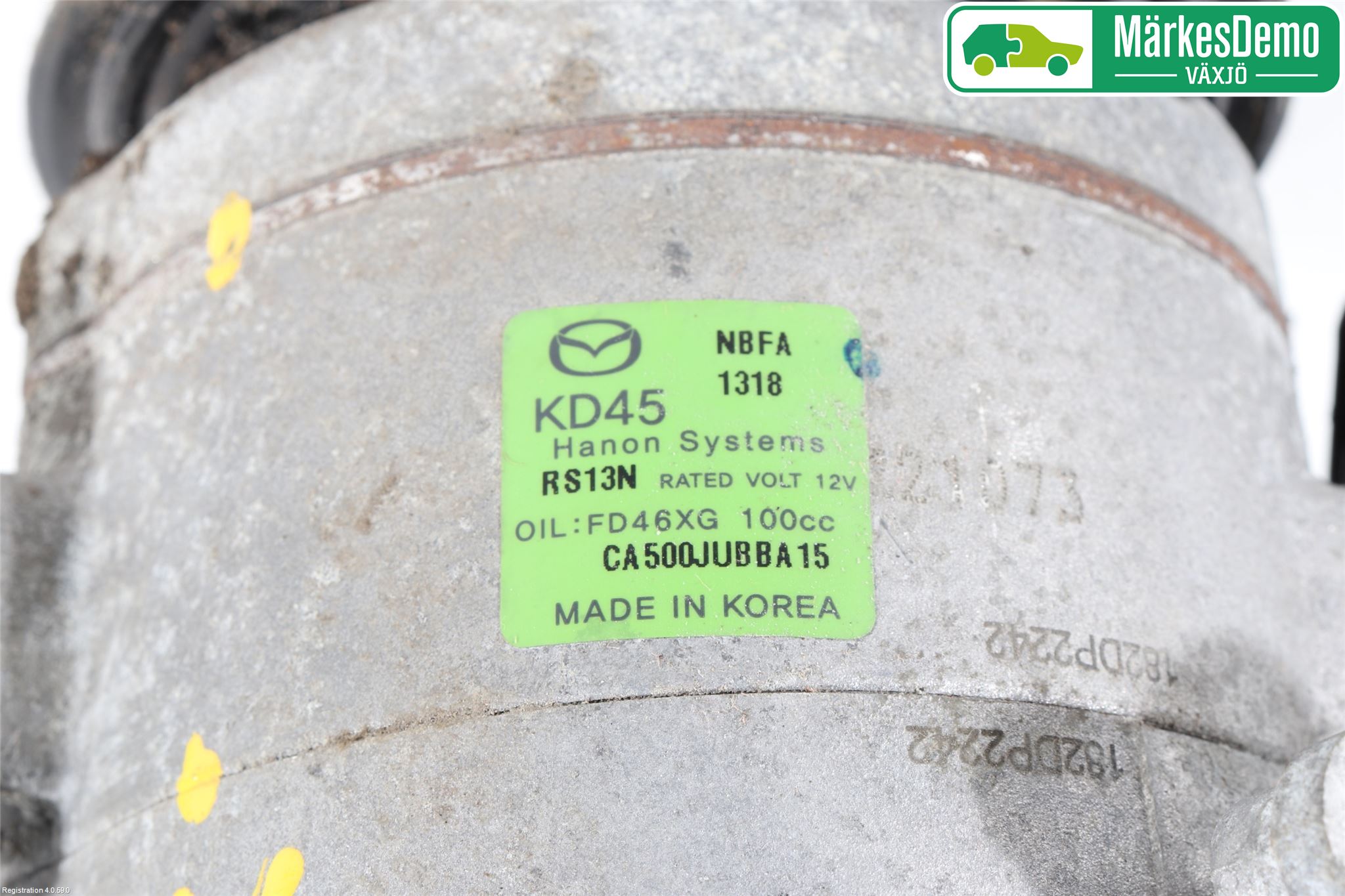 Mazda 3 III 14-19 Varme Ac Kompressor