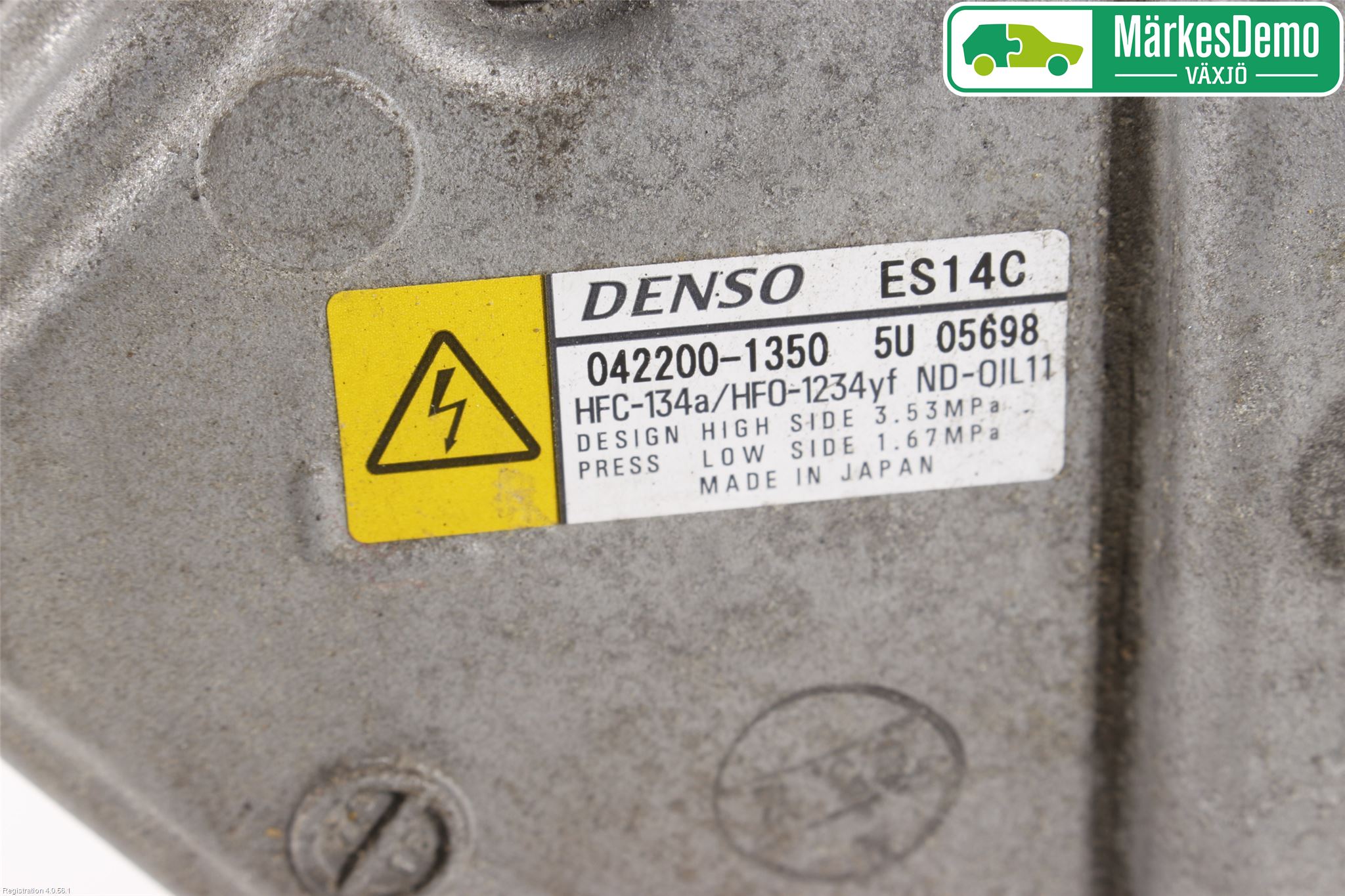 Toyota YARIS XP130 15-20 Varme Ac Kompressor