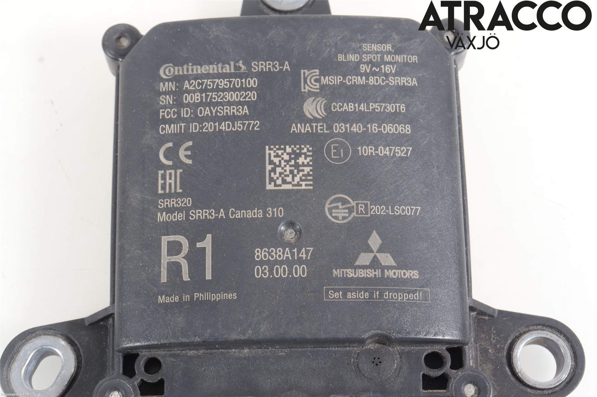 Mitsubishi OUTLANDER 13-21 Sensor Kollisjonsbeskyttelse