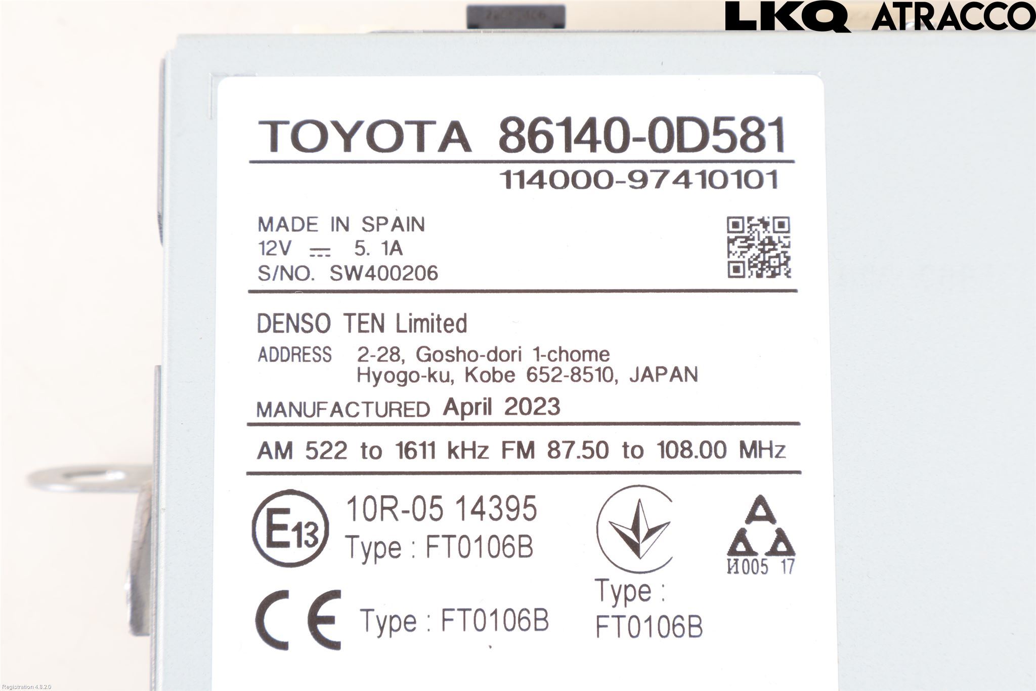 Toyota YARIS XP21 20- Stereo Radio Med Cd