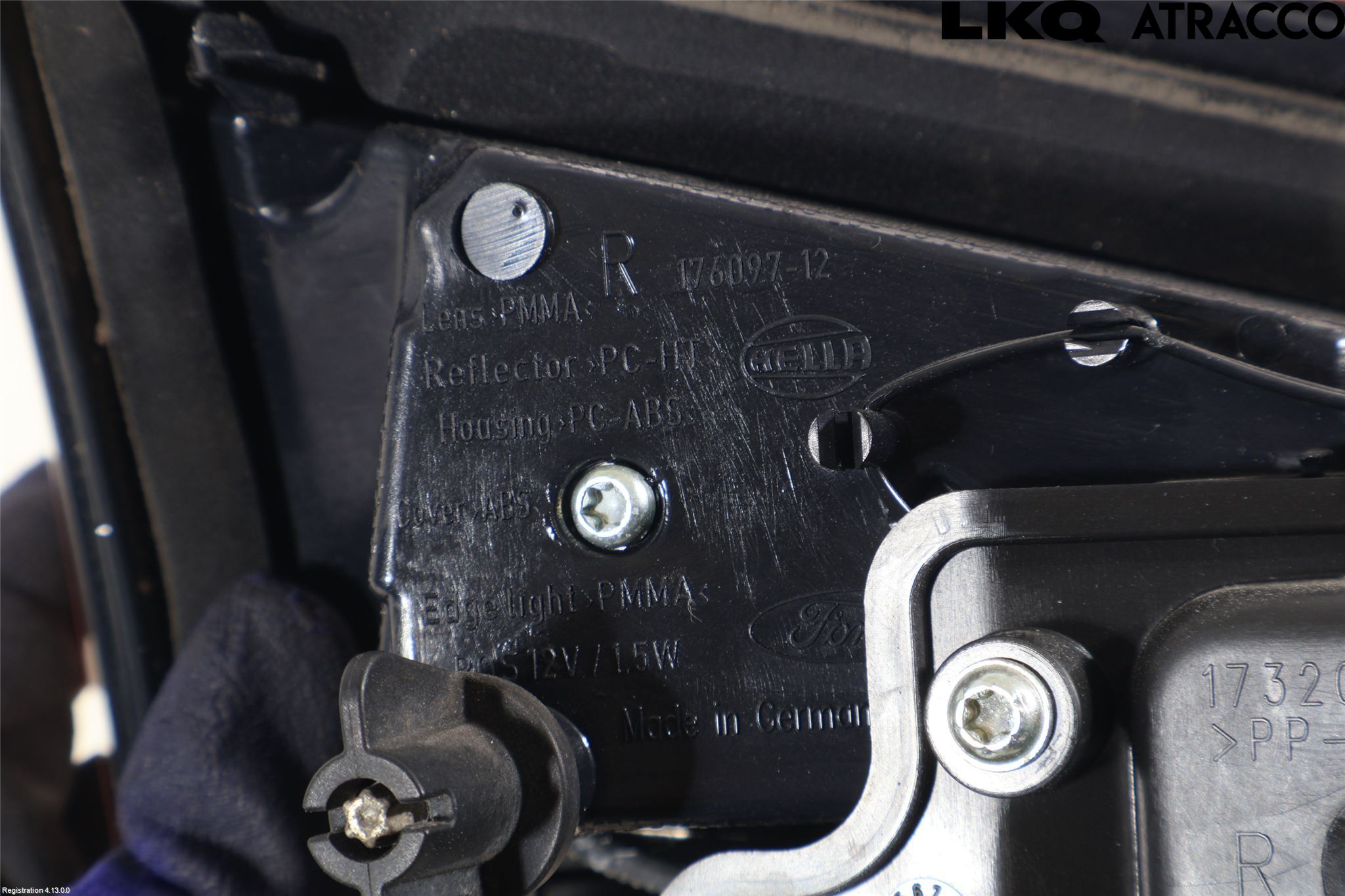 Ford S-MAX 06-15 Baklykt Høyre  På Luke(Indre)