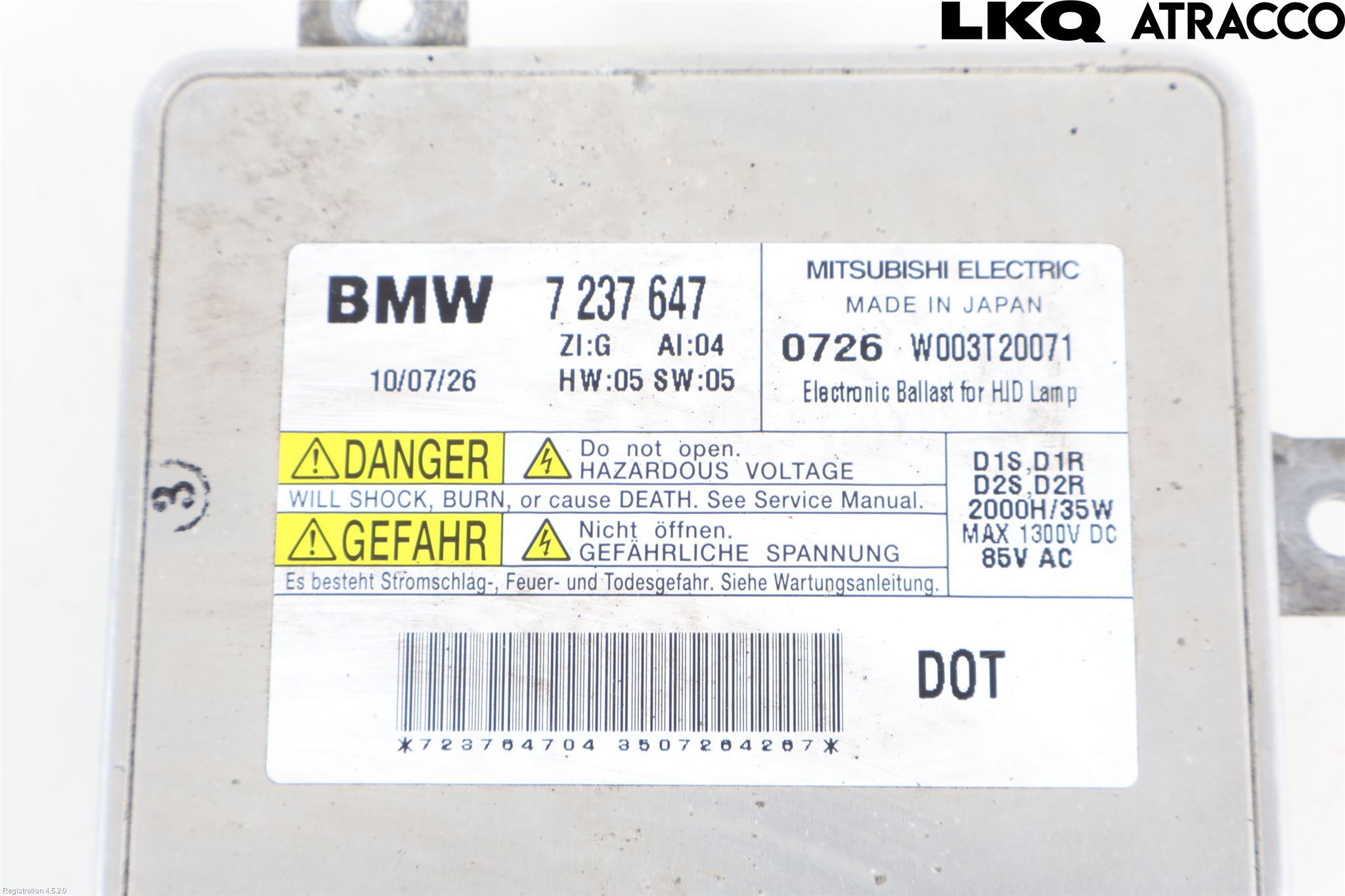 BMW 5 F10/F11/F18 09-17 Styreenhet Xenon