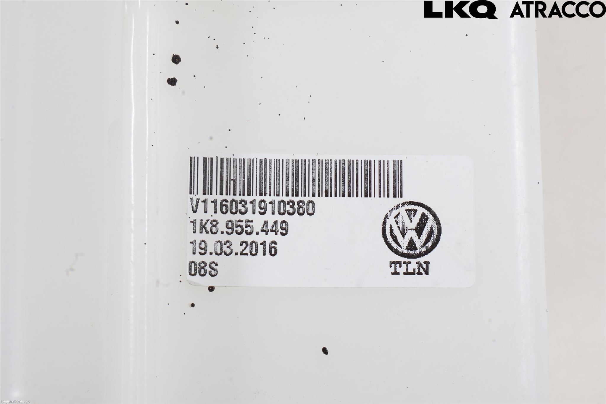 Volkswagen VW SCIROCCO 09-17 Spylerbeholder Frontrute-Lykte