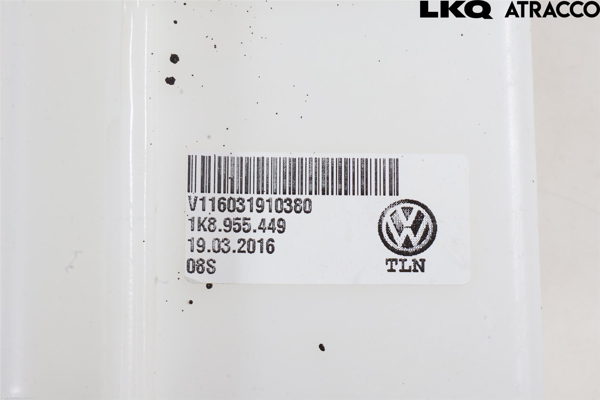 Volkswagen VW SCIROCCO 09-17 Spylerbeholder Frontrute-Lykte
