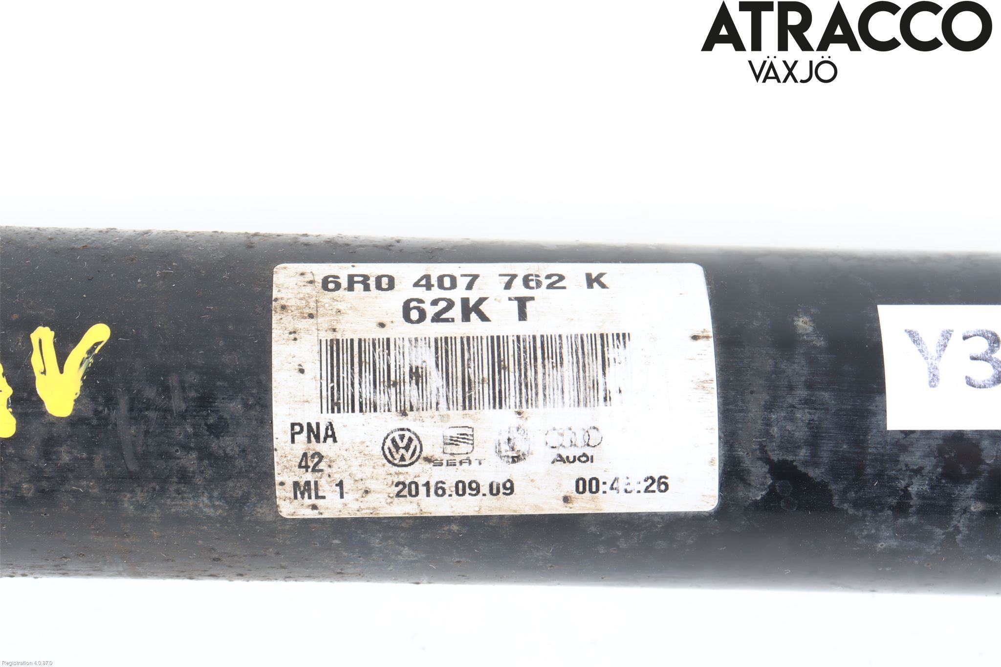 Volkswagen VW POLO 10-17 Drivaksel Foran Kompl Høyre