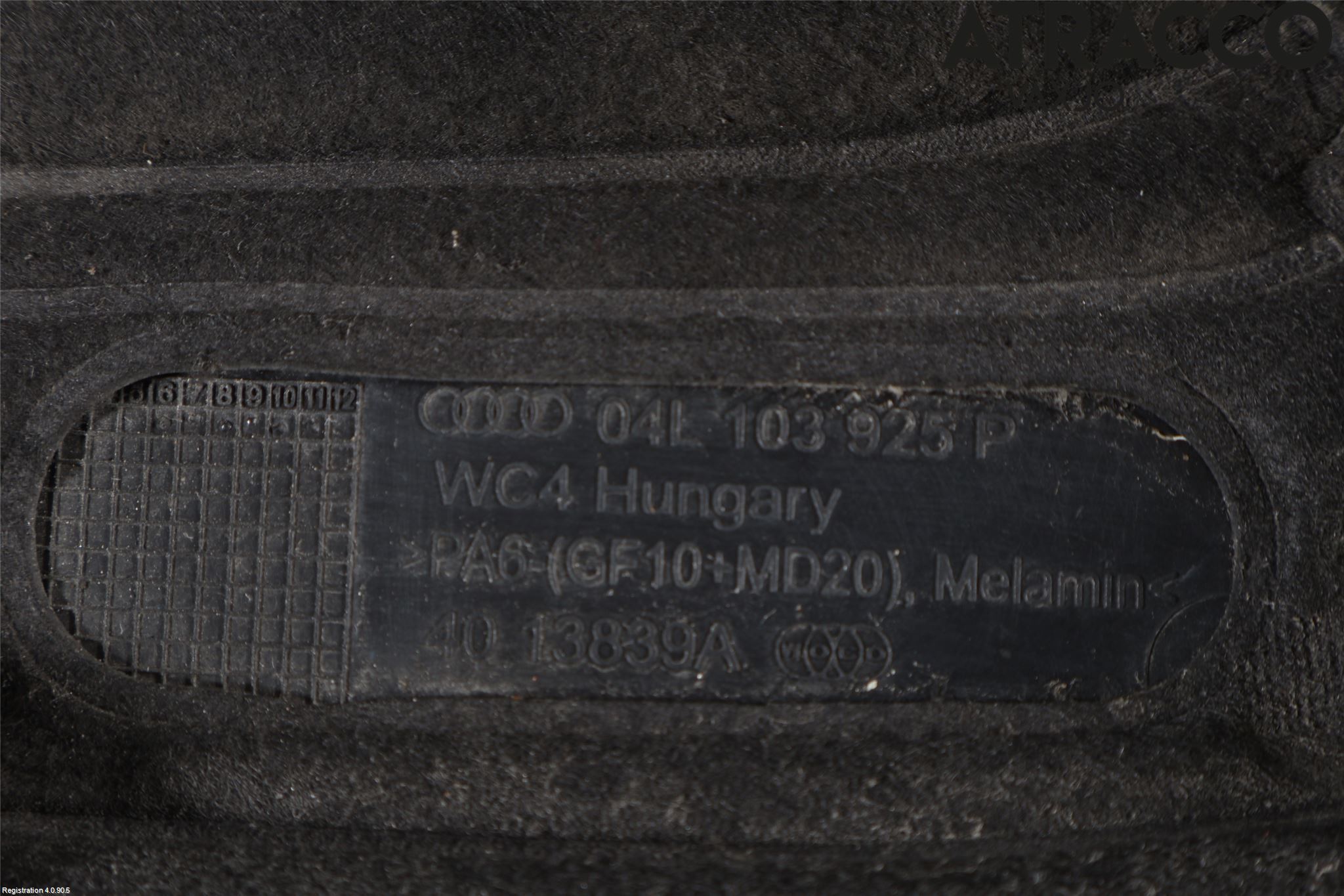 Audi A4/S4 B9 16-19 Motor Deksel Over Motor